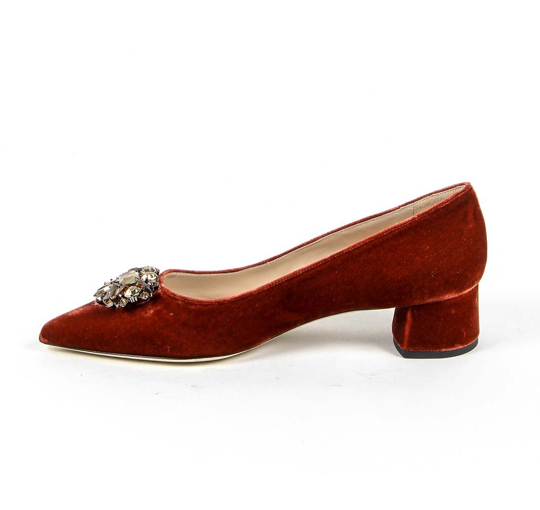 19V69 Italia Womens Pump 3110276 VELLUTO ROSSO