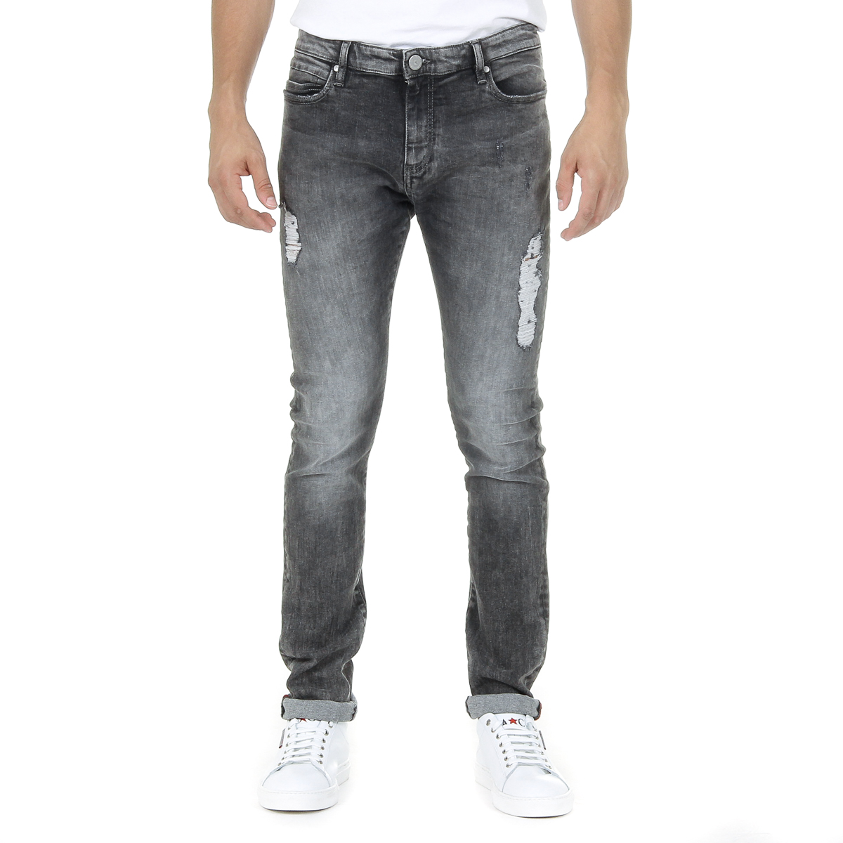 Andrew Charles Mens Jeans Dark Grey THOMAS