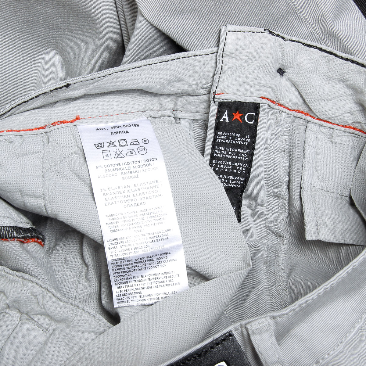 Andrew Charles Mens Pants Light Grey AMARA