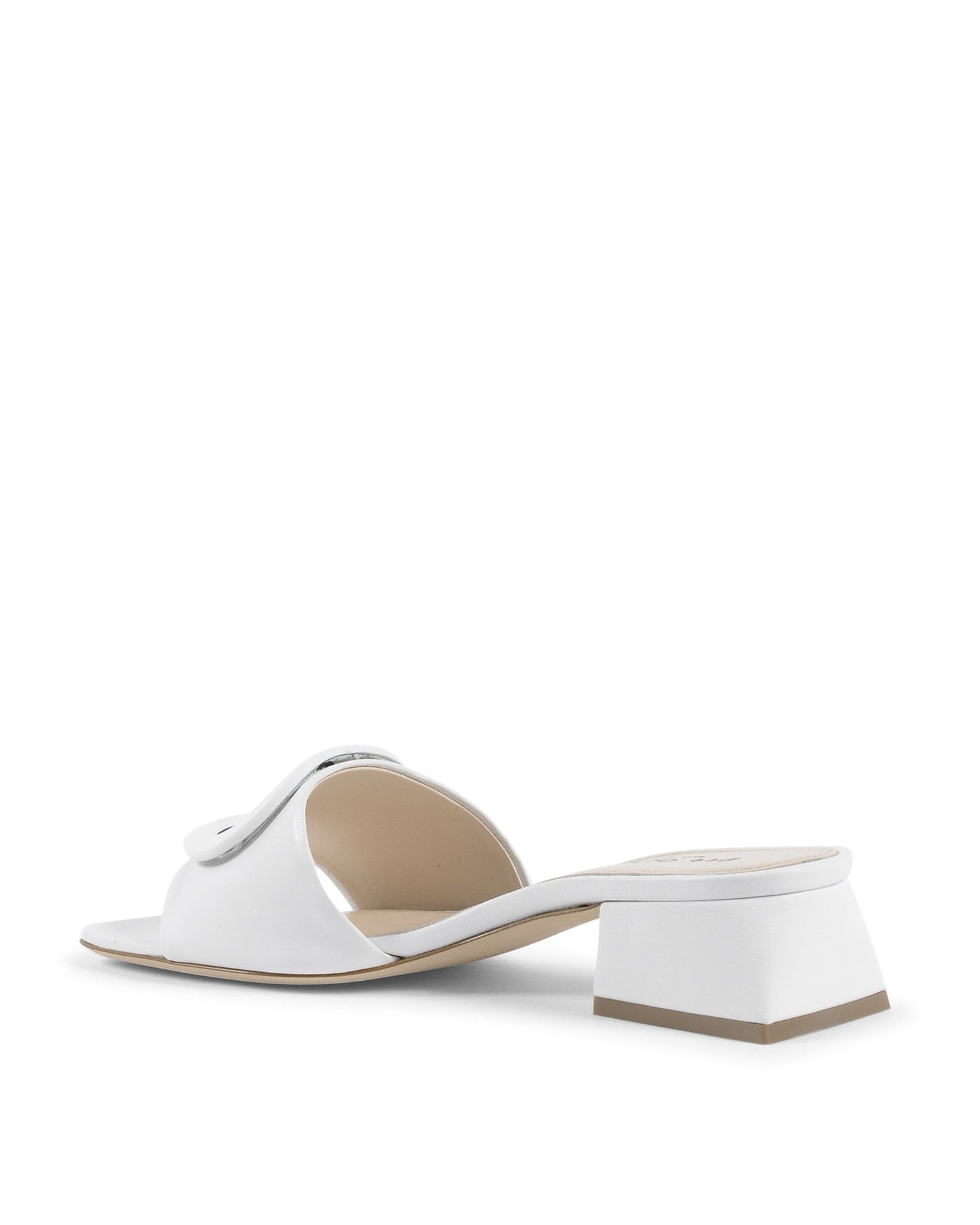 Dizzy Logo Mule - White