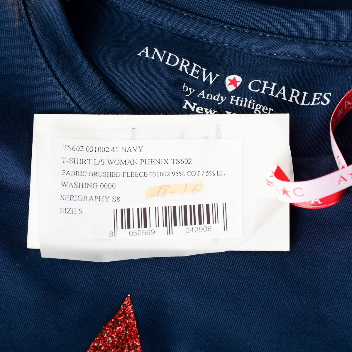 Andrew Charles By Andy Hilfiger Womens LS T-Shirt TS602 031002 PHENIX NAVY S8