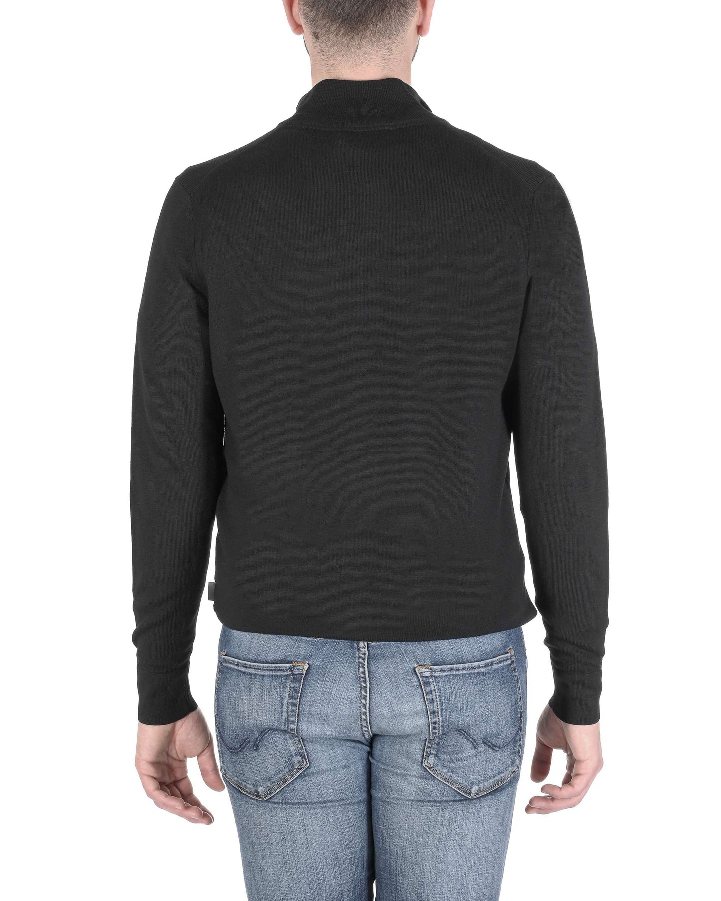 Calvin Klein Mens Zip Sweater Black K10K108196BEH