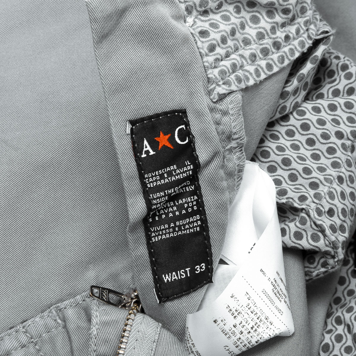 Andrew Charles Mens Shorts Light Grey JAKO