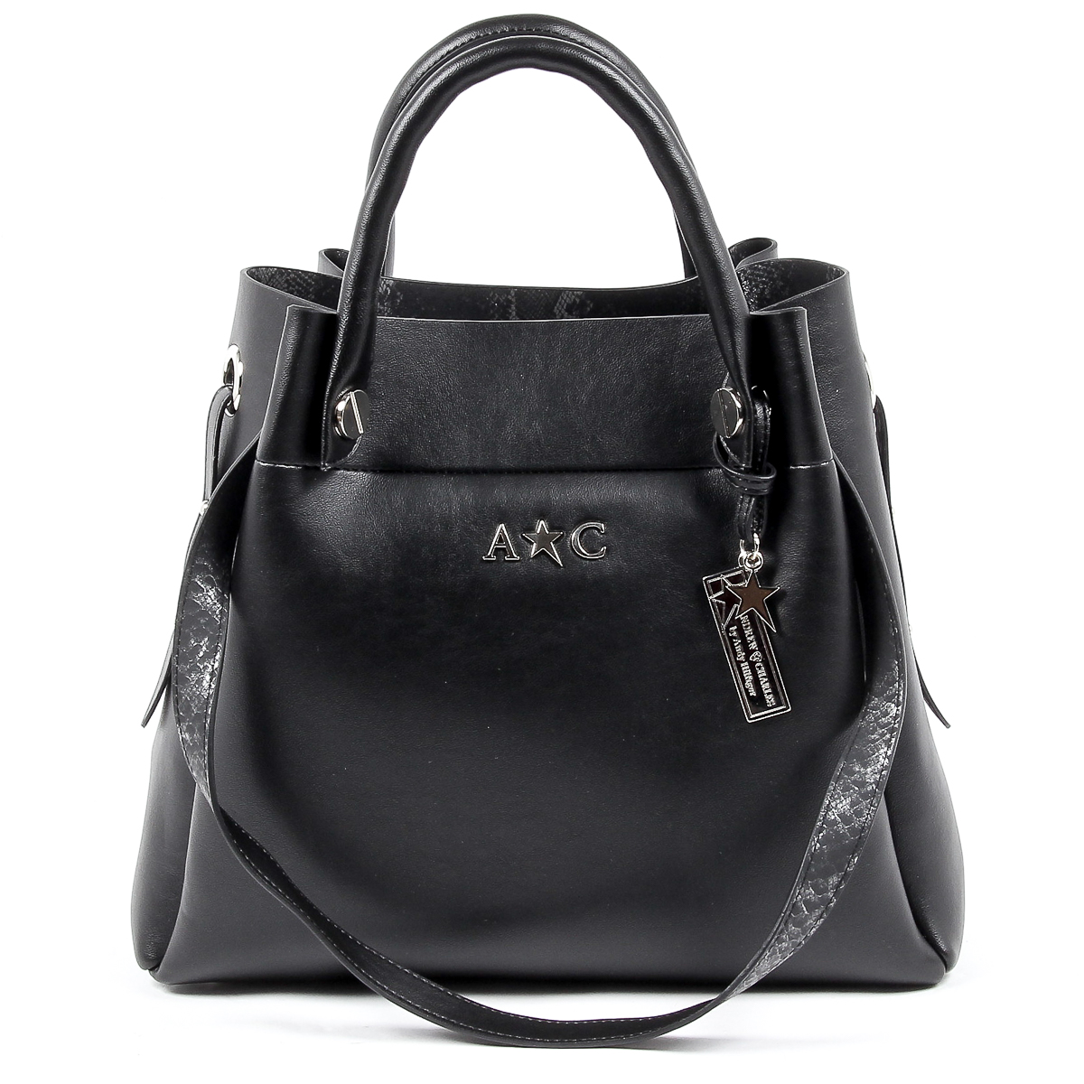 Andrew Charles Womens Handbag Black MARISSA