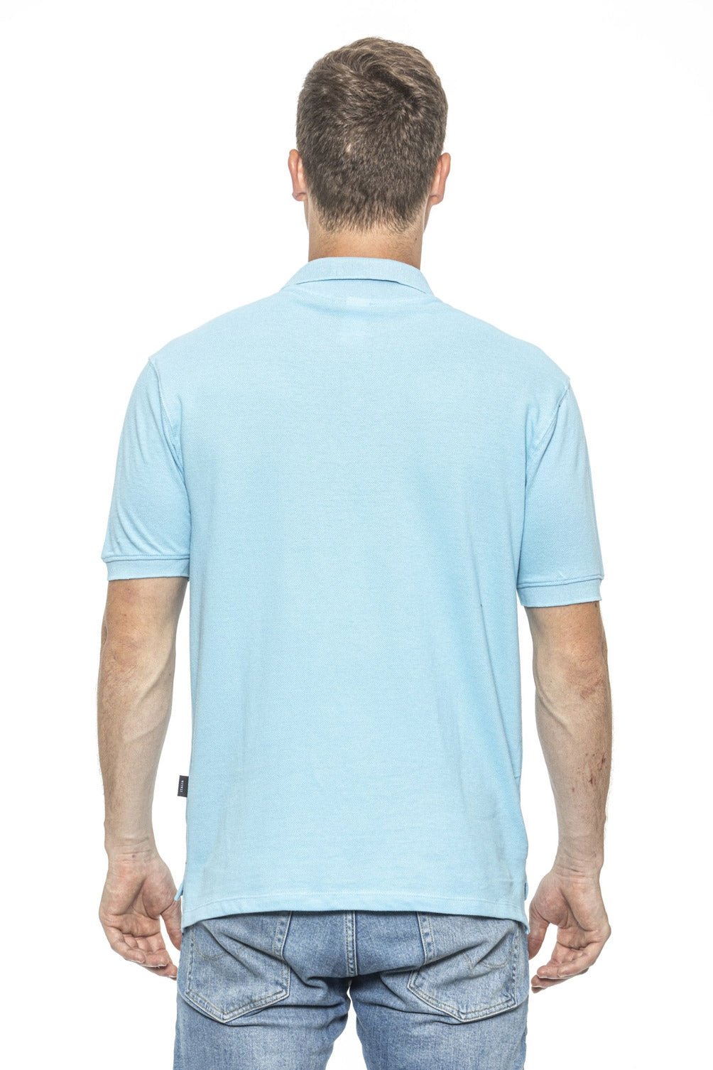19V69 Italia Mens Polo Blue RICAMO LIGHT BLUE