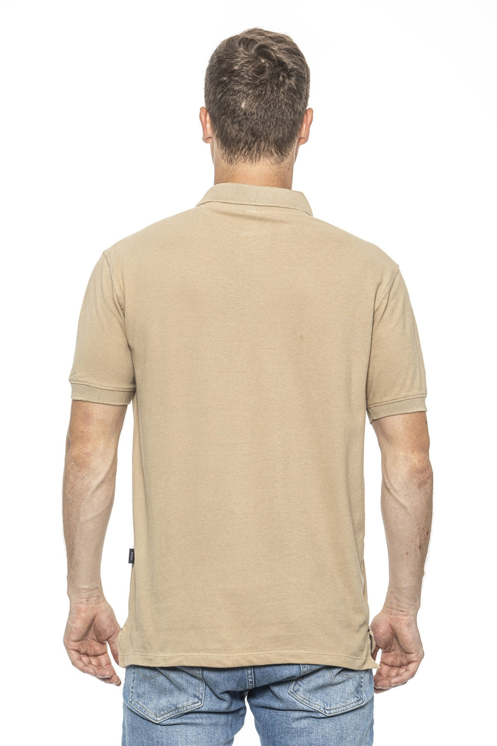 19V69 Italia Mens Polo Beige RICAMO BEIGE