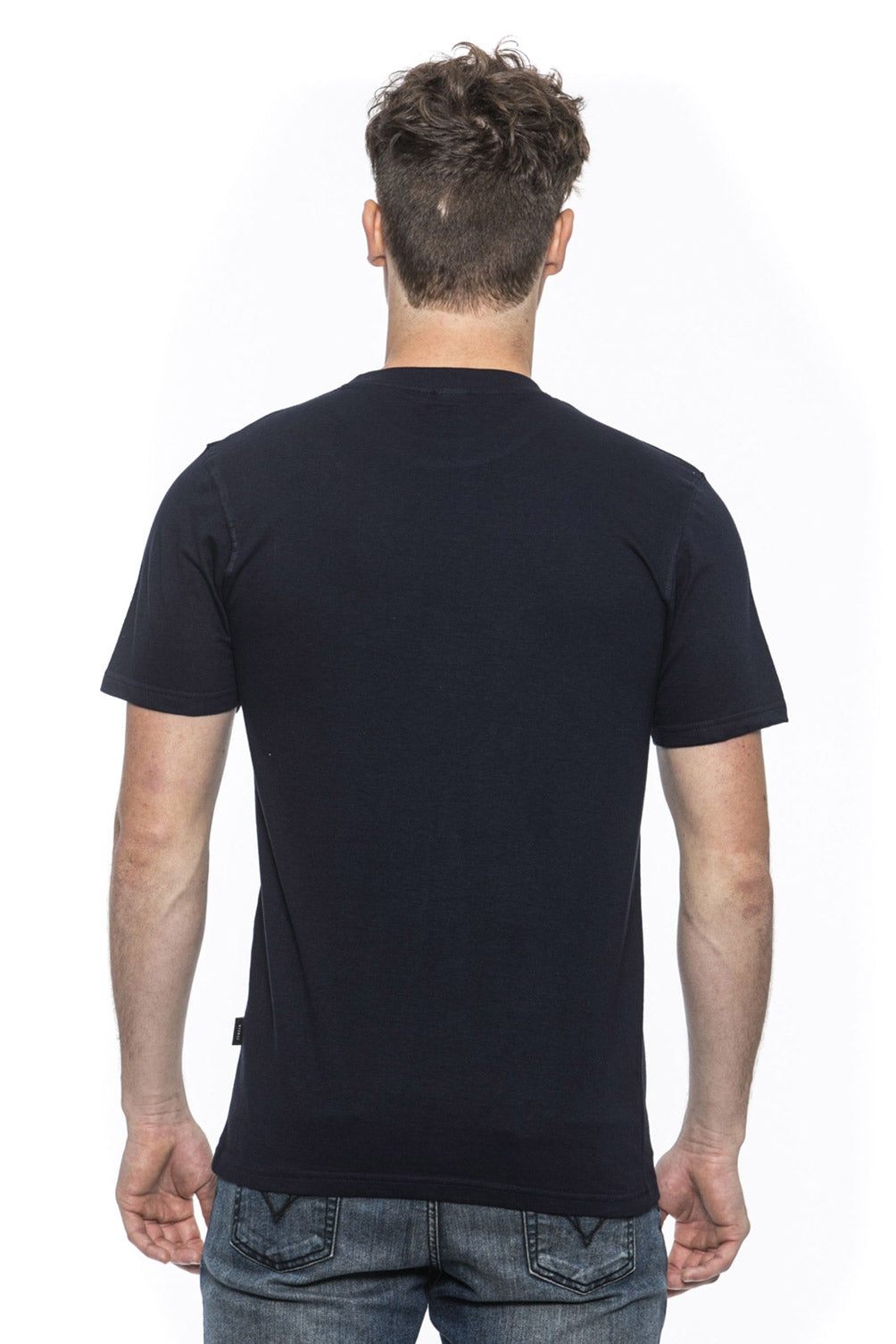 19V69 Italia Mens T-Shirt Blue RAYAN NAVY BLUE