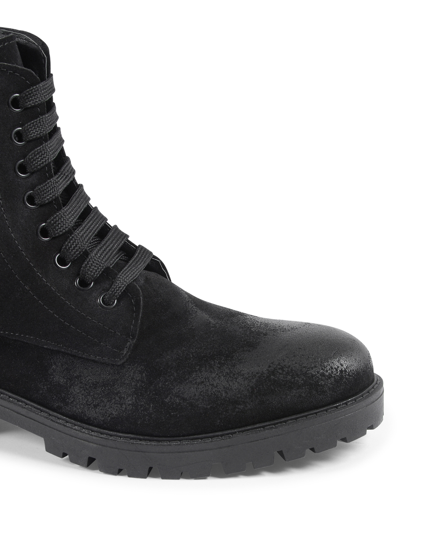 19V69 Italia Mens Ankle Boot Black 1831 CAMOSCIO NERO