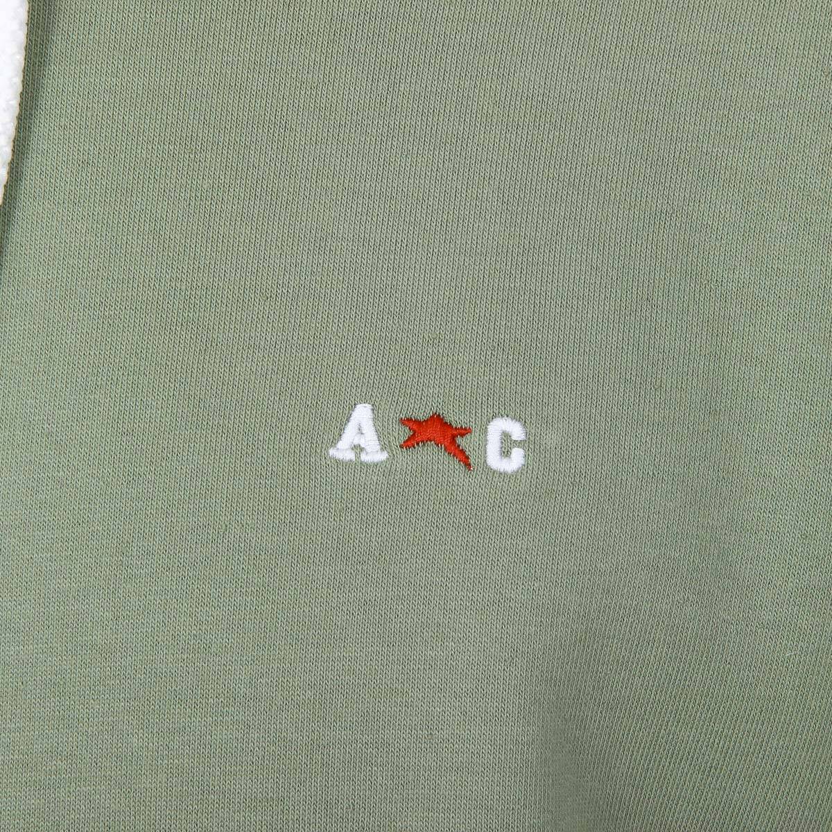 Andrew Charles Mens Hoodie Long Sleeves Round Neck Green FIFI