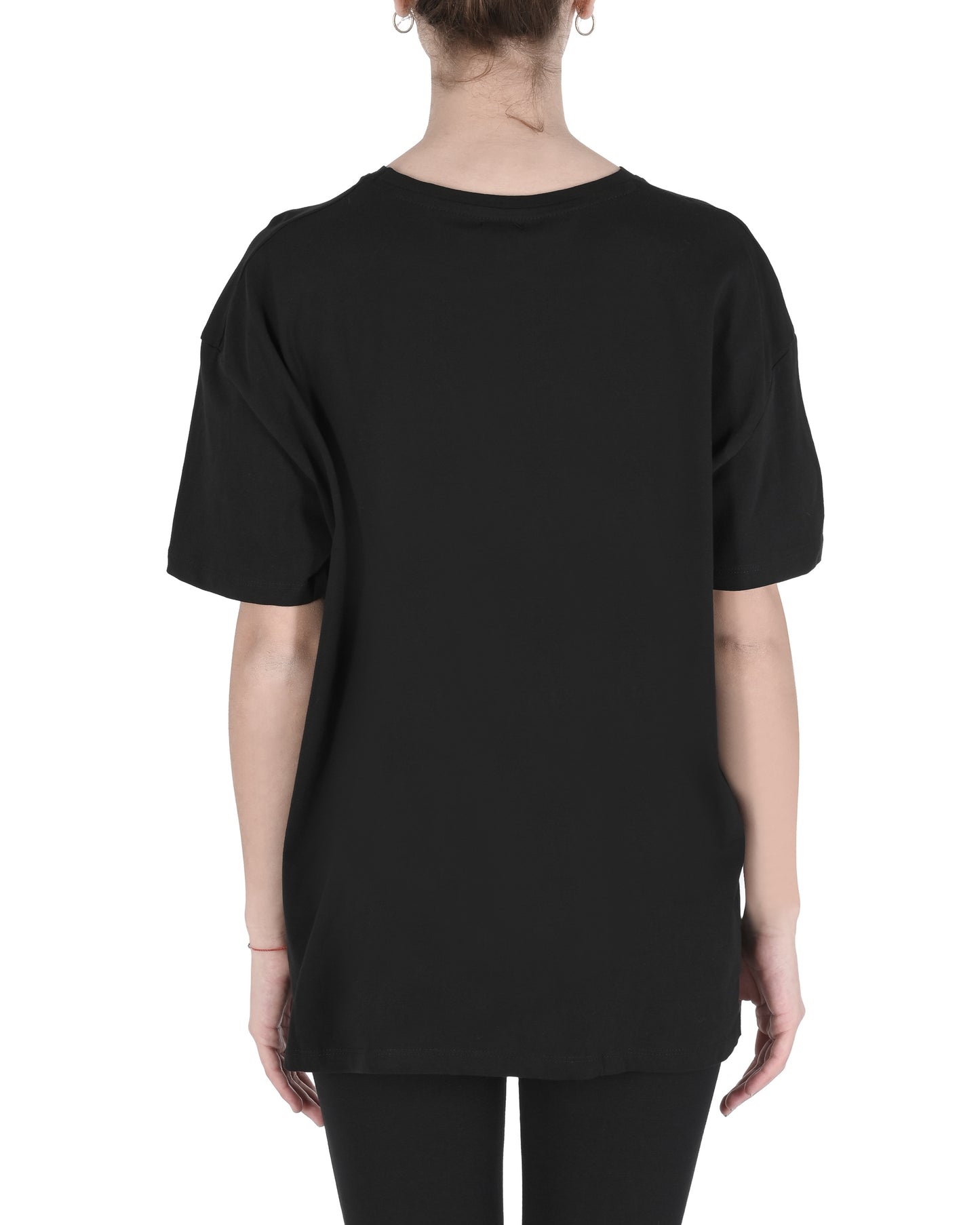 19V69 Italia Womens T-Shirt NOW IS GOOD BLACK