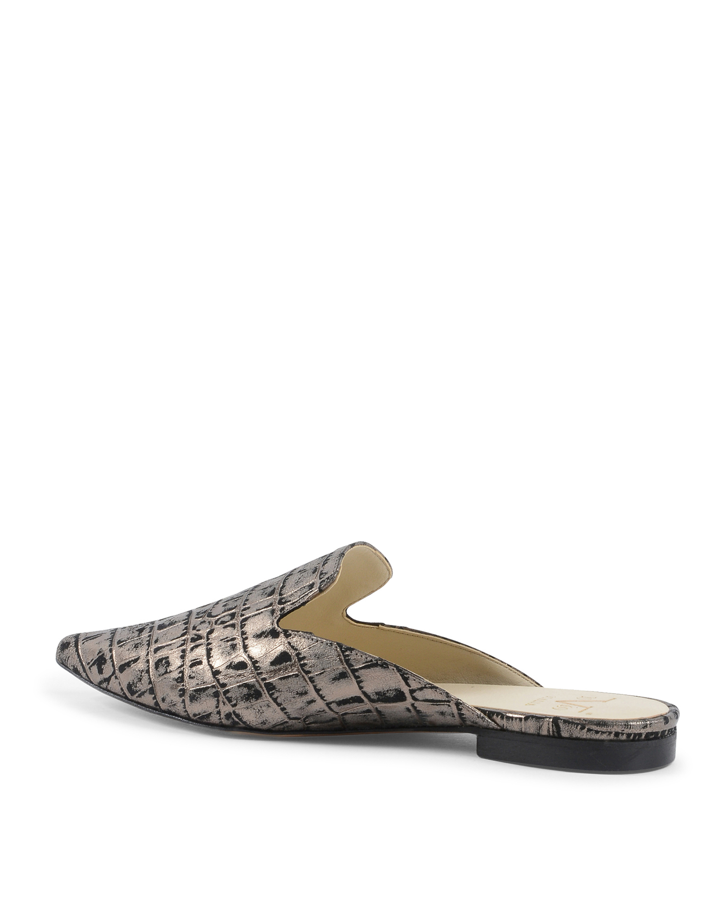 19V69 Italia Womens Slide Silver SABOT DAMITA COCCO CANNA FUCILE