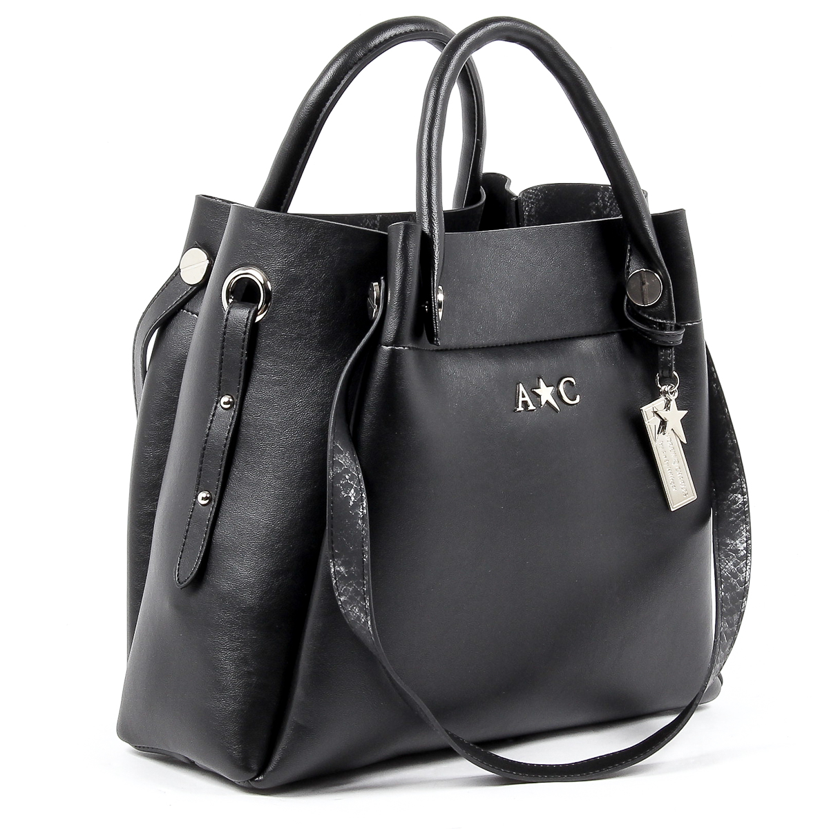 Andrew Charles Womens Handbag Black MARISSA