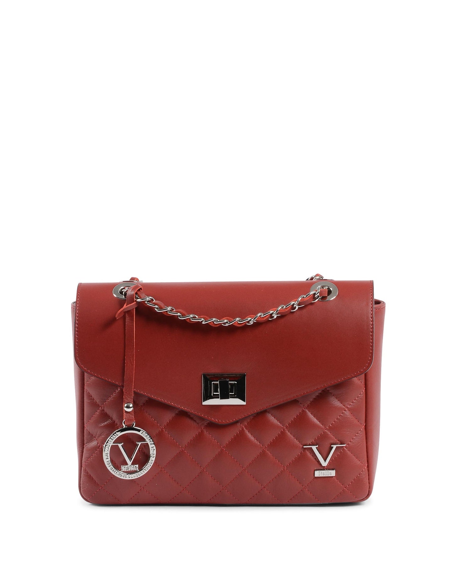 V Italia Womens Handbag Dark Red V024-S SAUVAGE ROSSO INVERNALE