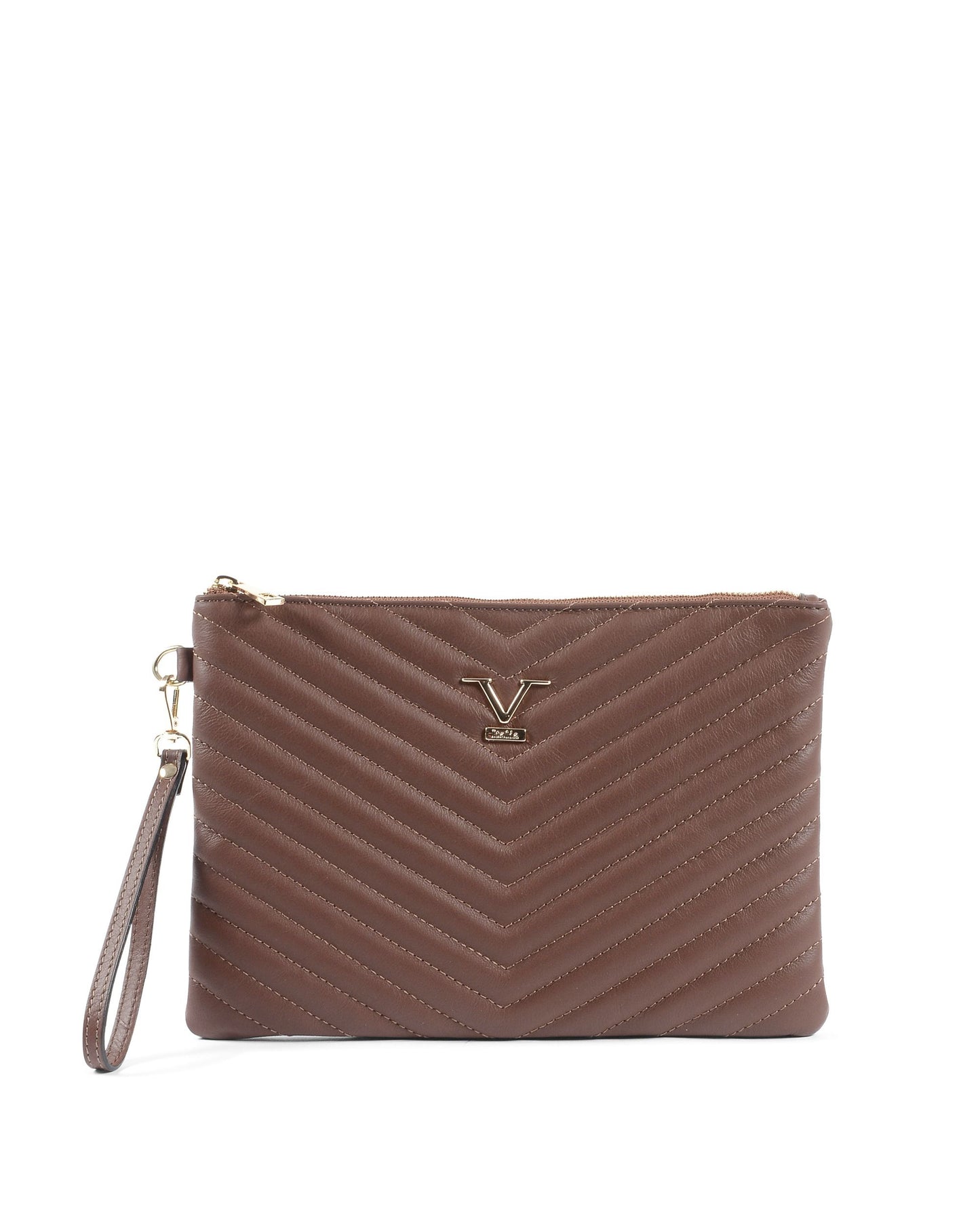 V Italia Womens Handbag Brown V613 52 SAUVAGE BRUCIATO