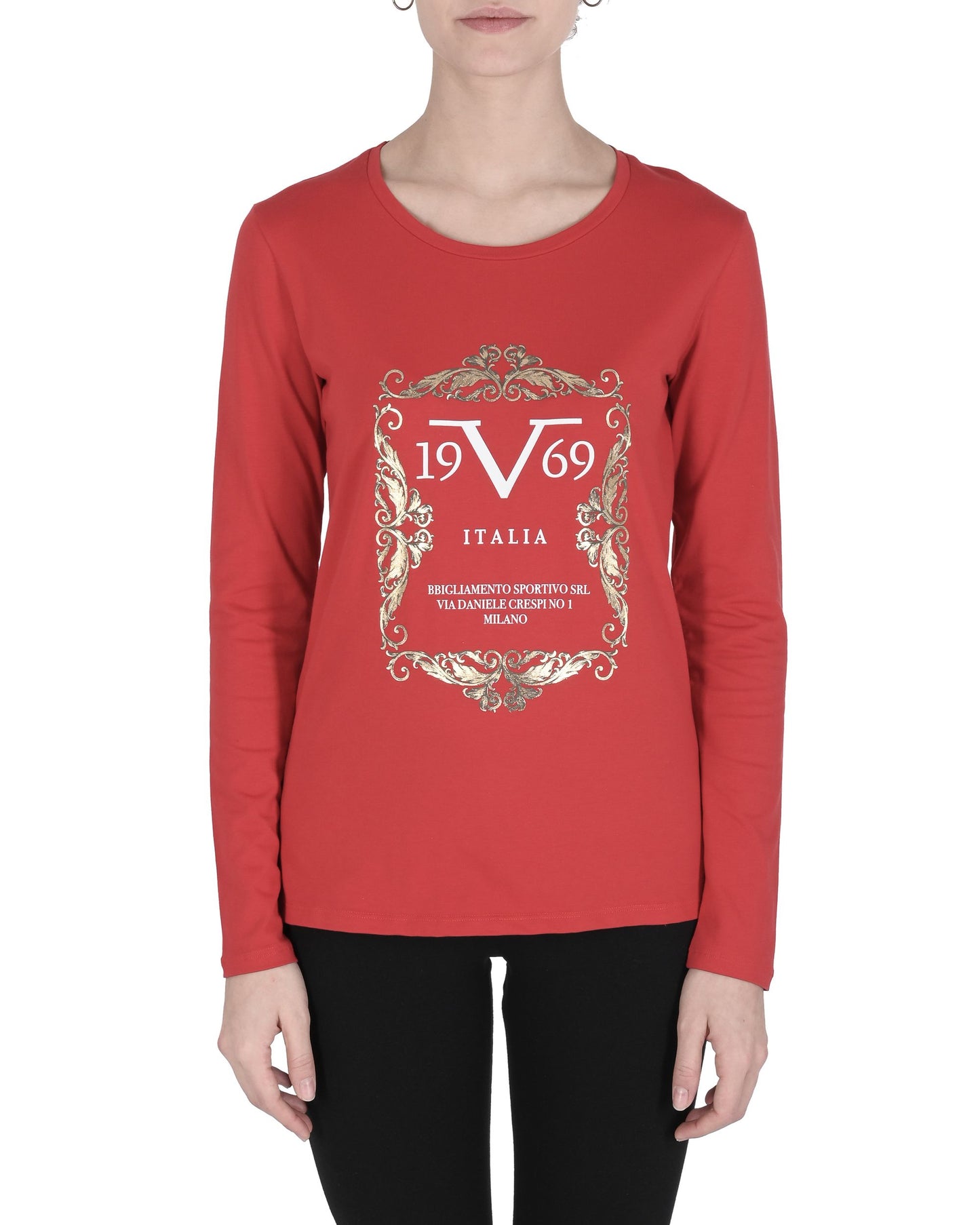 19V69 Italia Womens T-Shirt ANGELICA RED