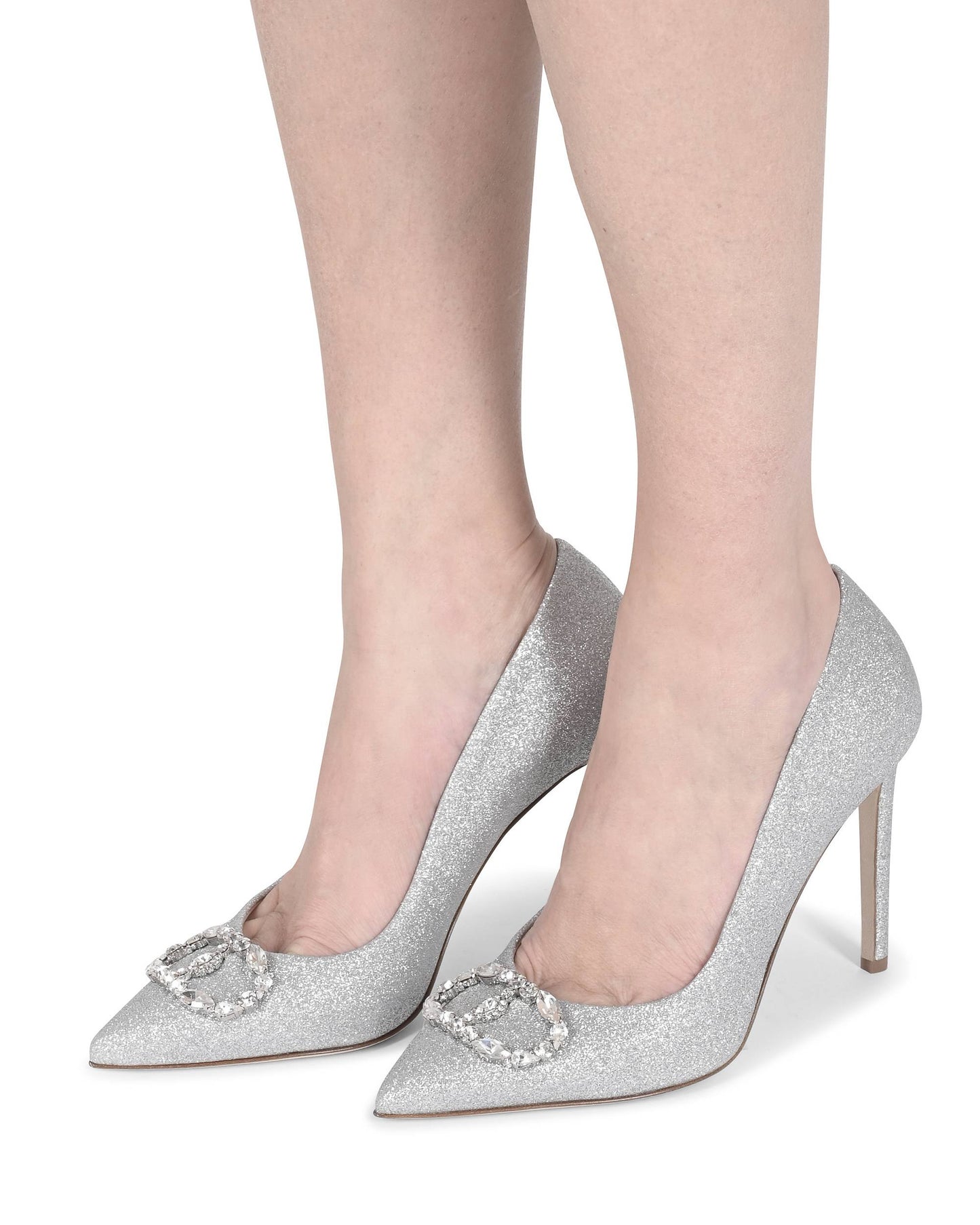 Cindarella Pump - Bright Silver