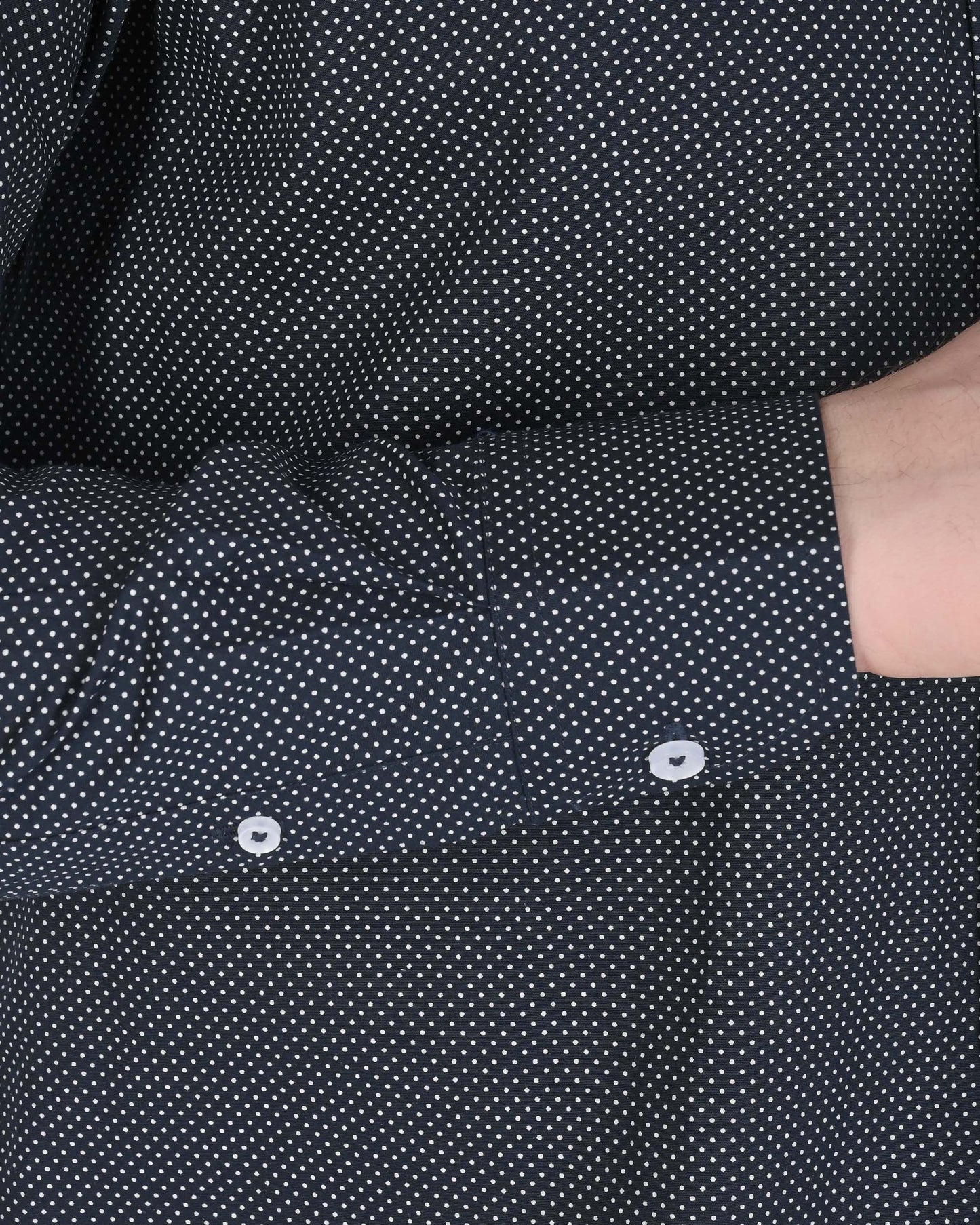 19V69 Italia Mens Shirt JERALD NAVY BLUE