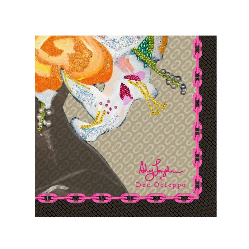 Dee X Ashley Longshore Italian Silk Scarf