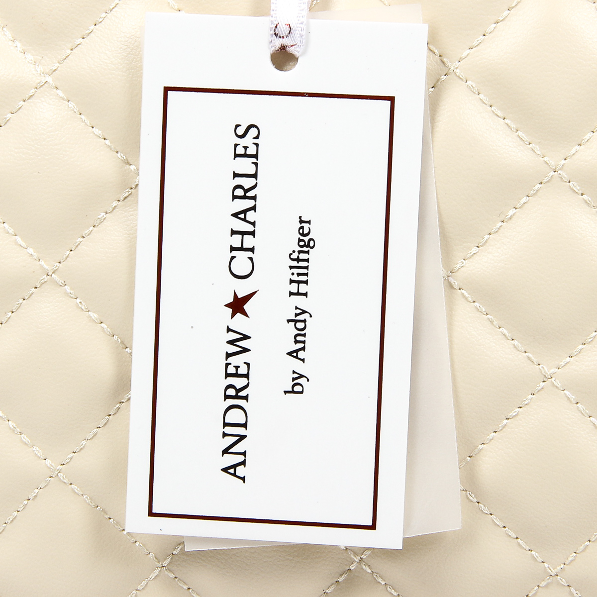 Andrew Charles Womens Handbag Beige HOPE