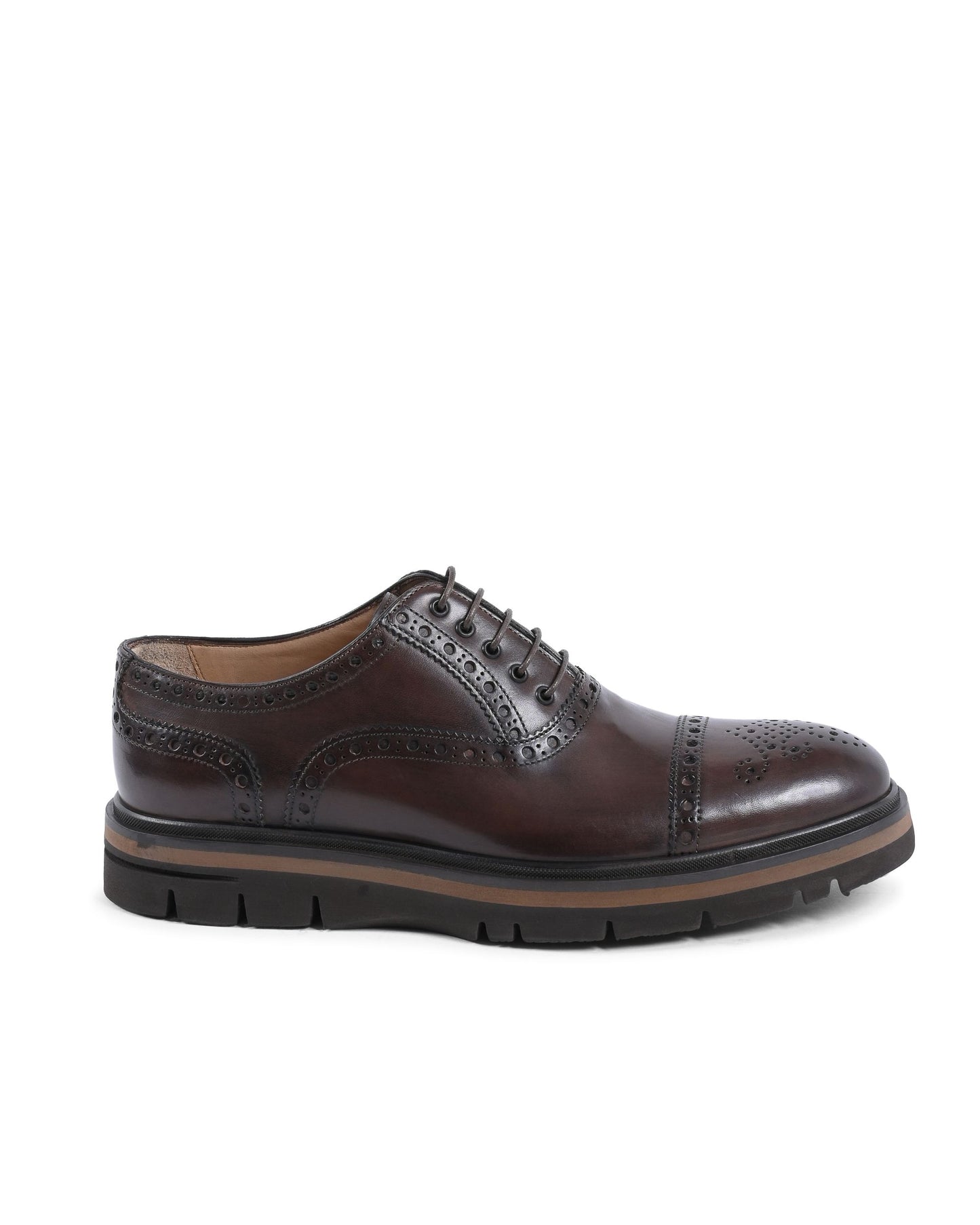 Dee Ocleppo Mens Brogue Shoes EB130 VITELLO CACAO