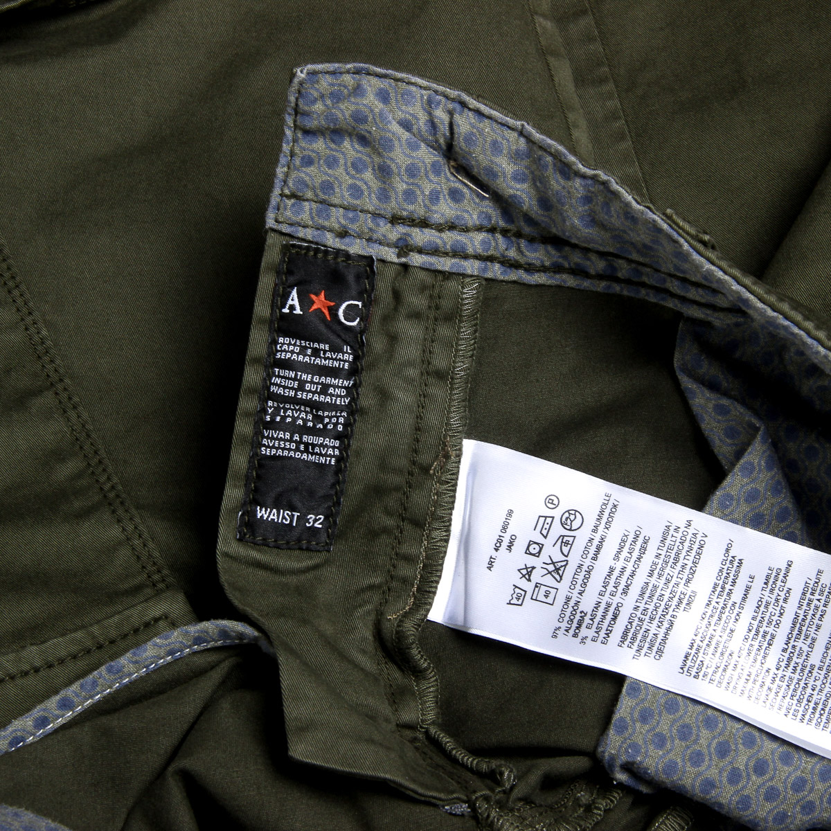 Andrew Charles Mens Shorts Green JAKO