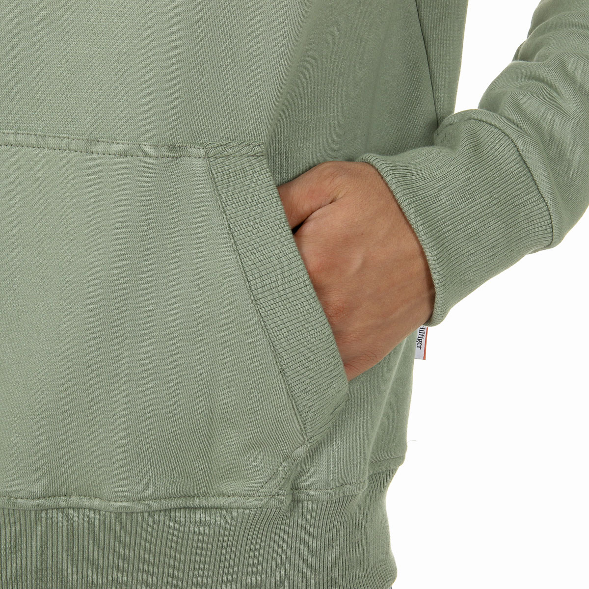 Andrew Charles Mens Hoodie Long Sleeves Round Neck Green FIFI
