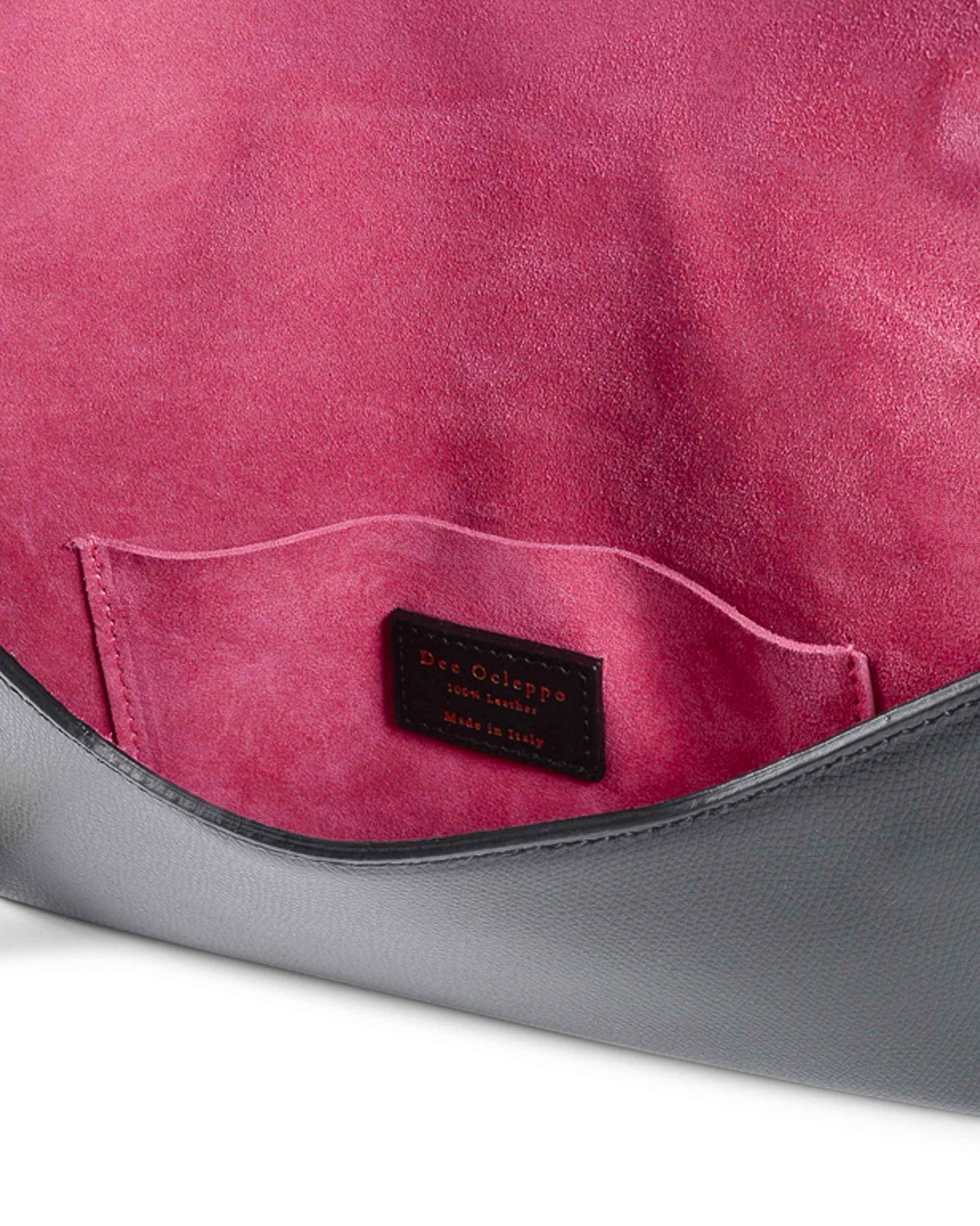 Dee Ocleppo Womens Clutch DC220 LOGO PALMELLATO BLACK