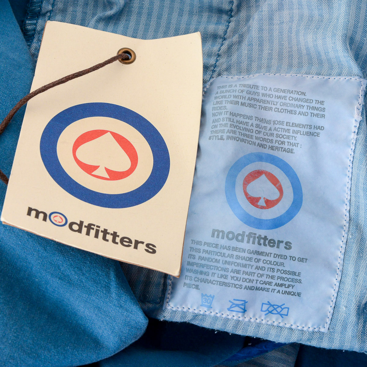 Modfitters Mens Pants Light Blue COMFORT MASSAUA