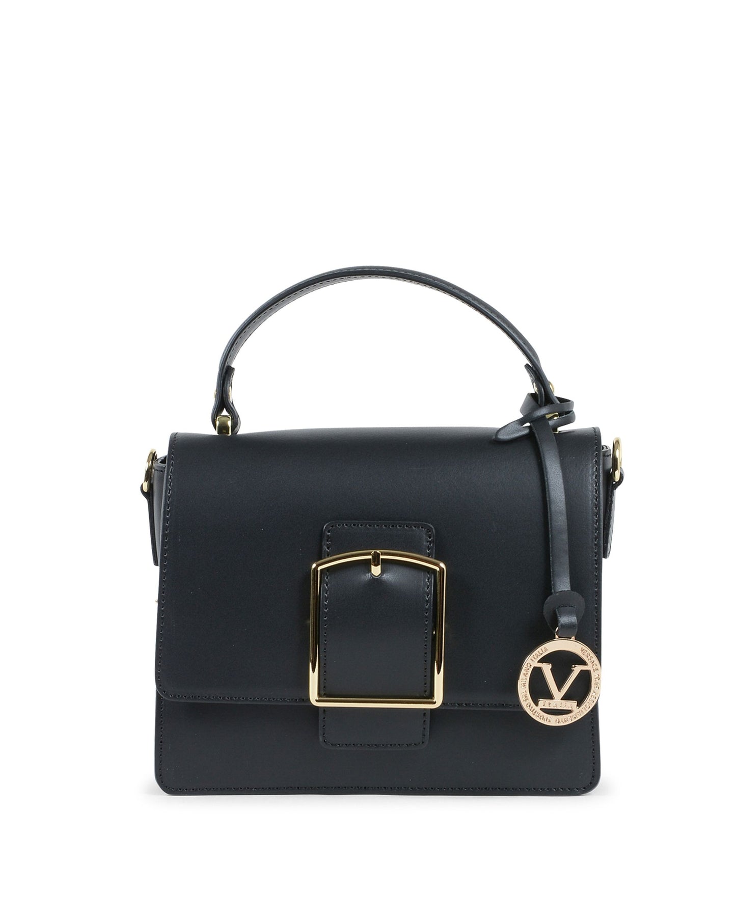 V Italia Womens Handbag Black V505 52 RUGA NERO