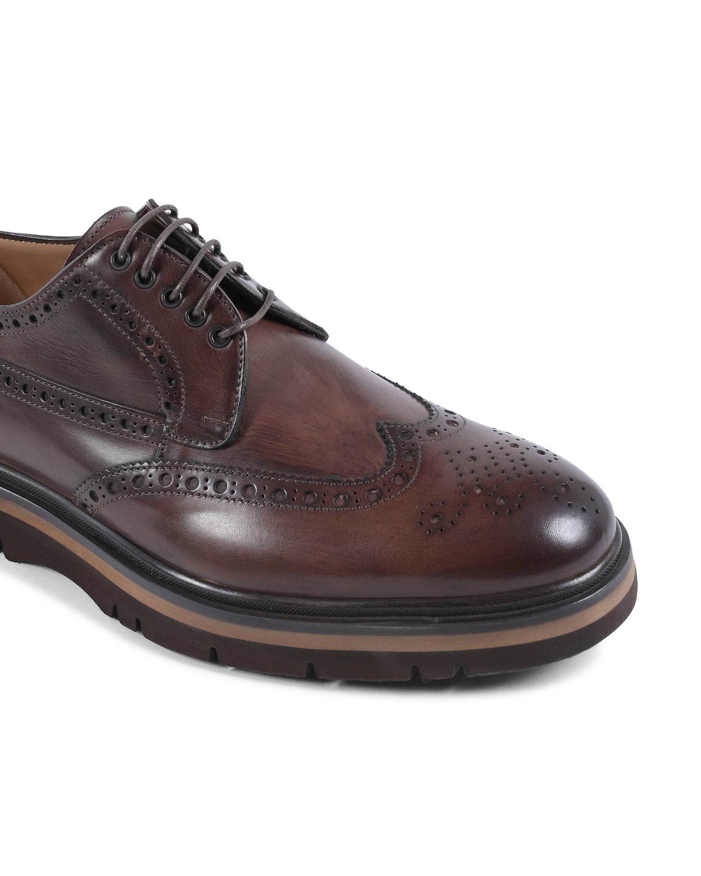 Dee Ocleppo Mens Brogue Shoes EB138 VITELLO CACAO