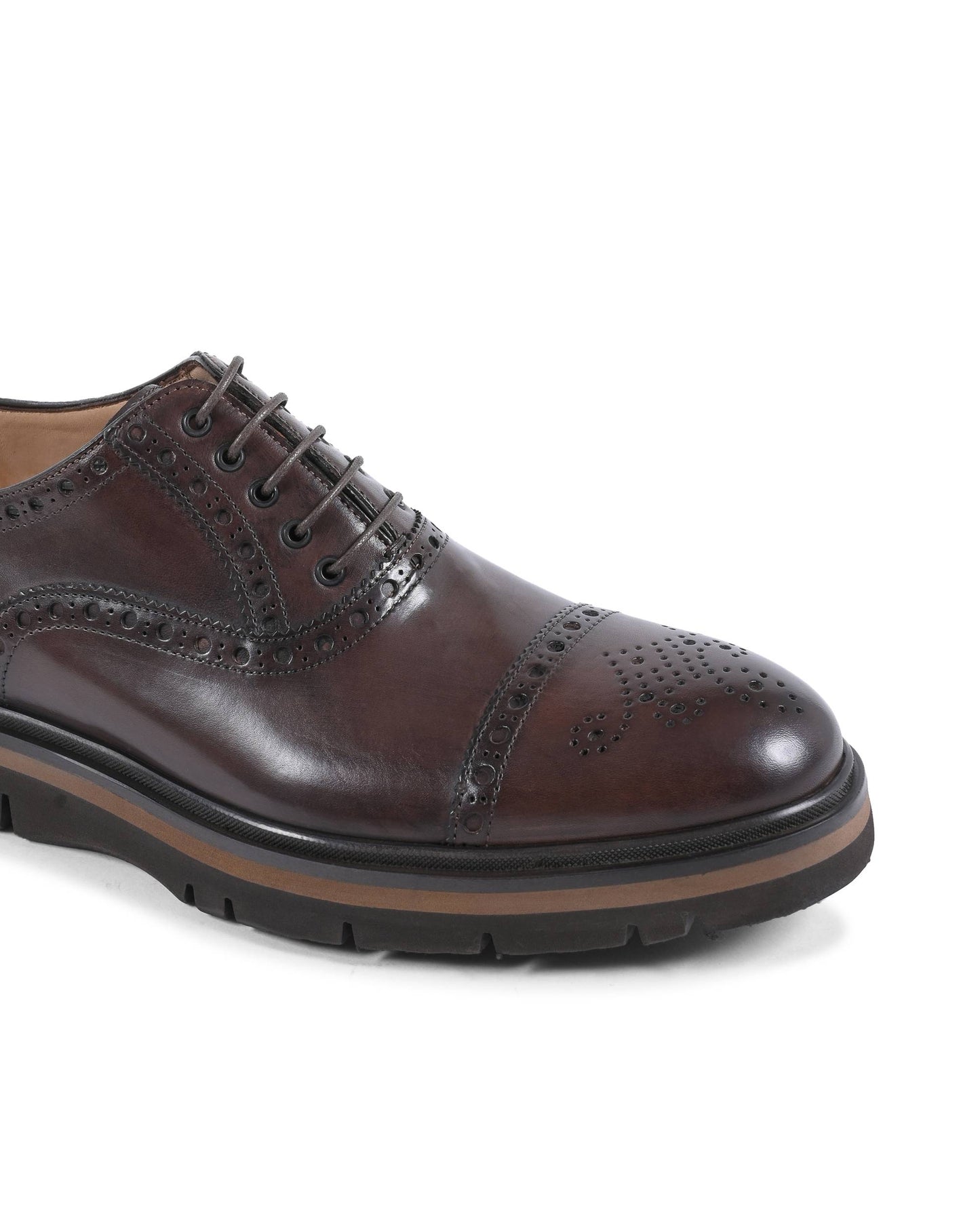 Dee Ocleppo Mens Brogue Shoes EB130 VITELLO CACAO