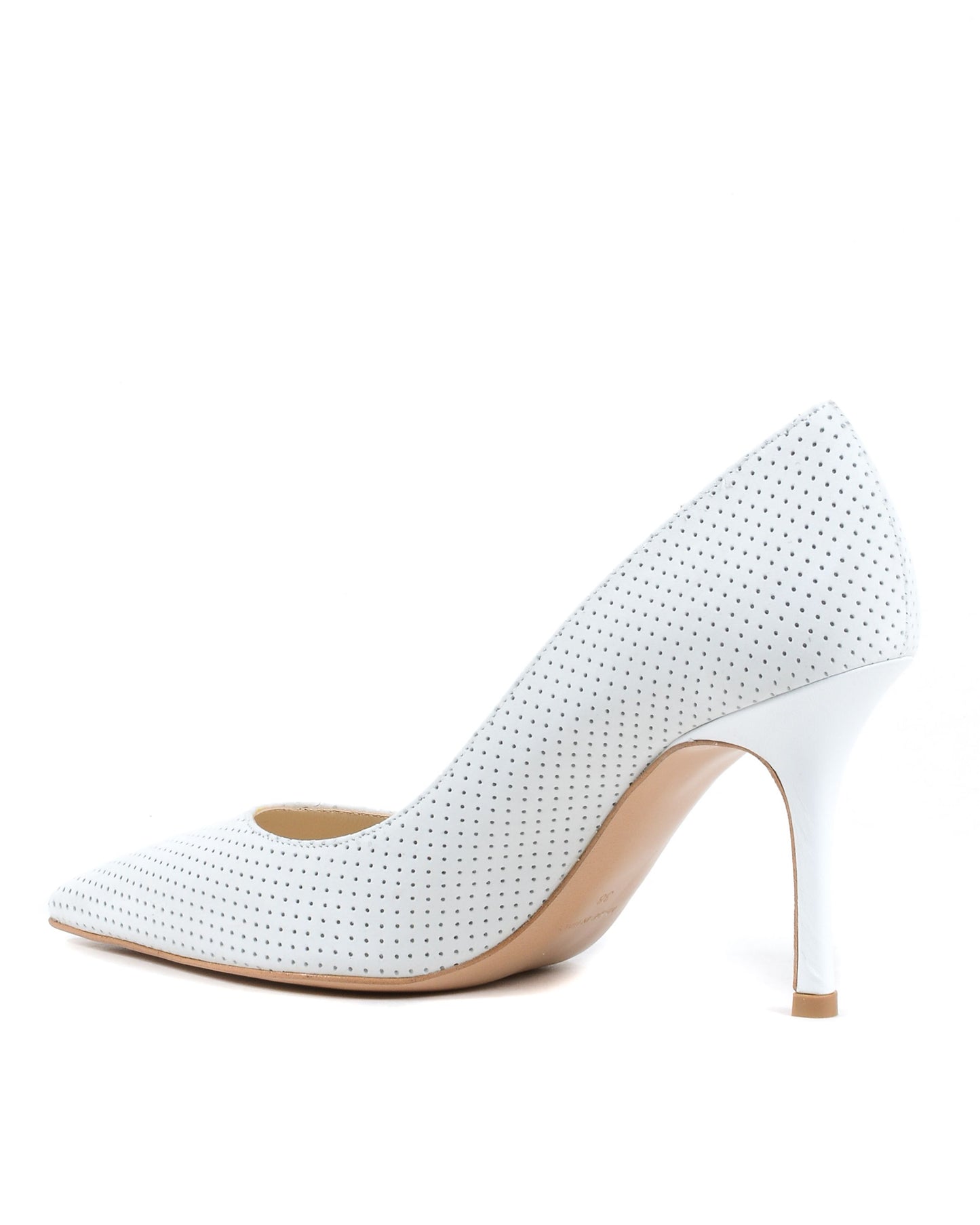 19V69 Italia Womens Pump White DEC85 CALF TRAF GESSO