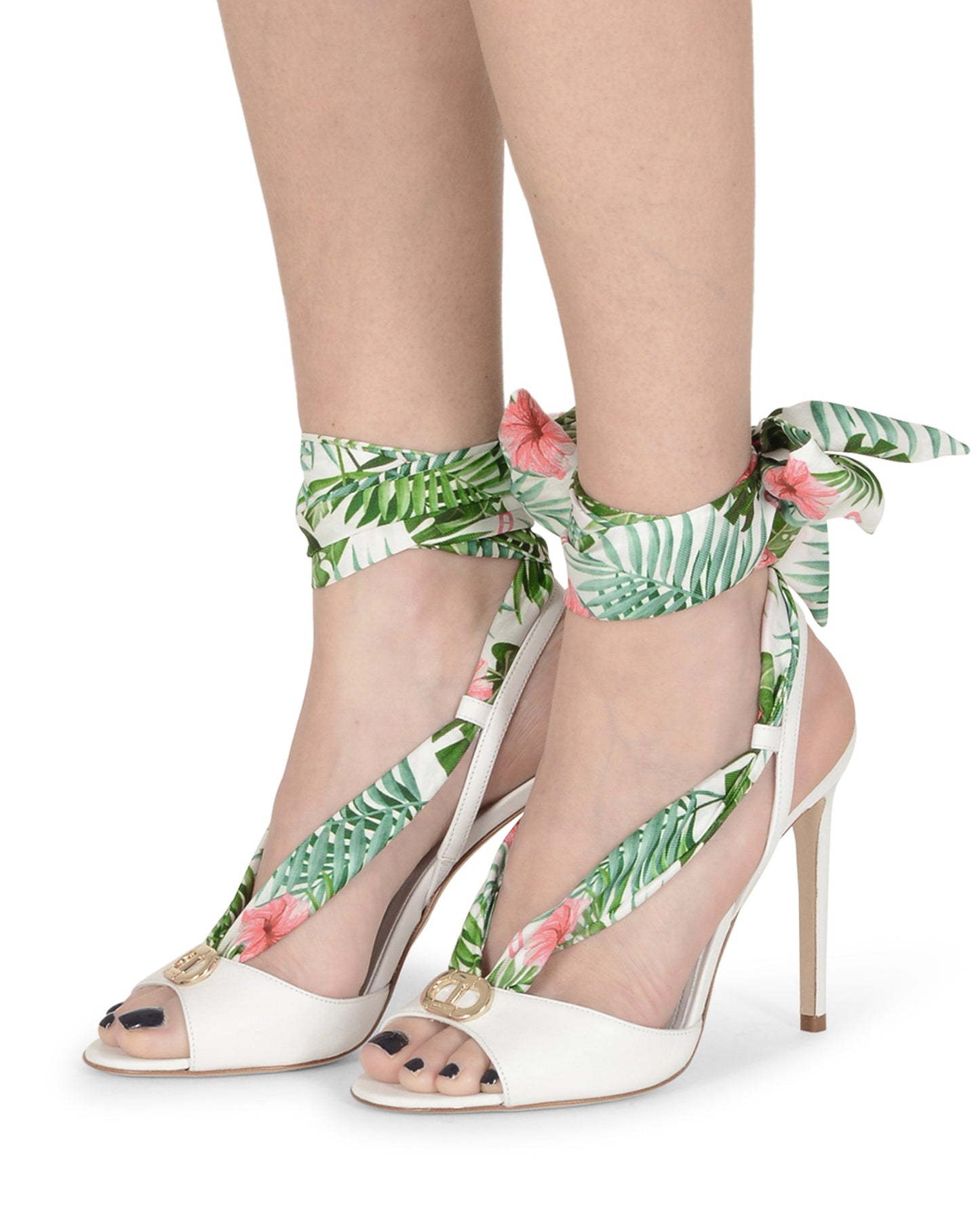 Evelyn Silk Printed Heel