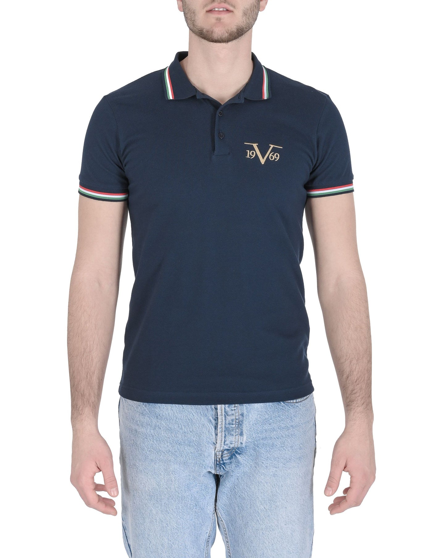 19V69 Italia Mens Polo OLAF DARK BLUE