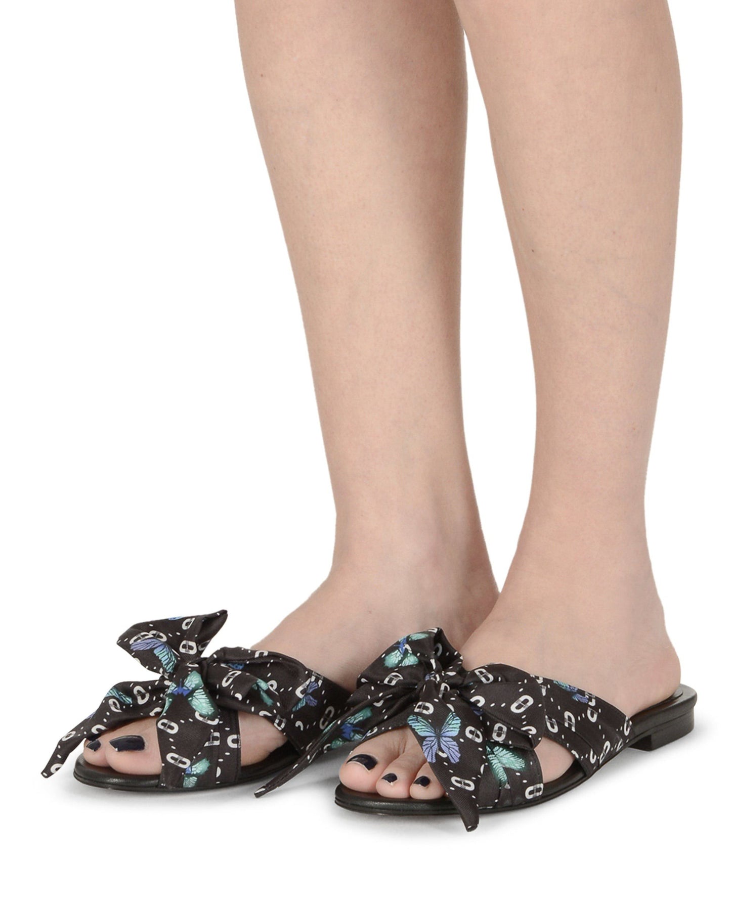 Emma Bow Mule Black