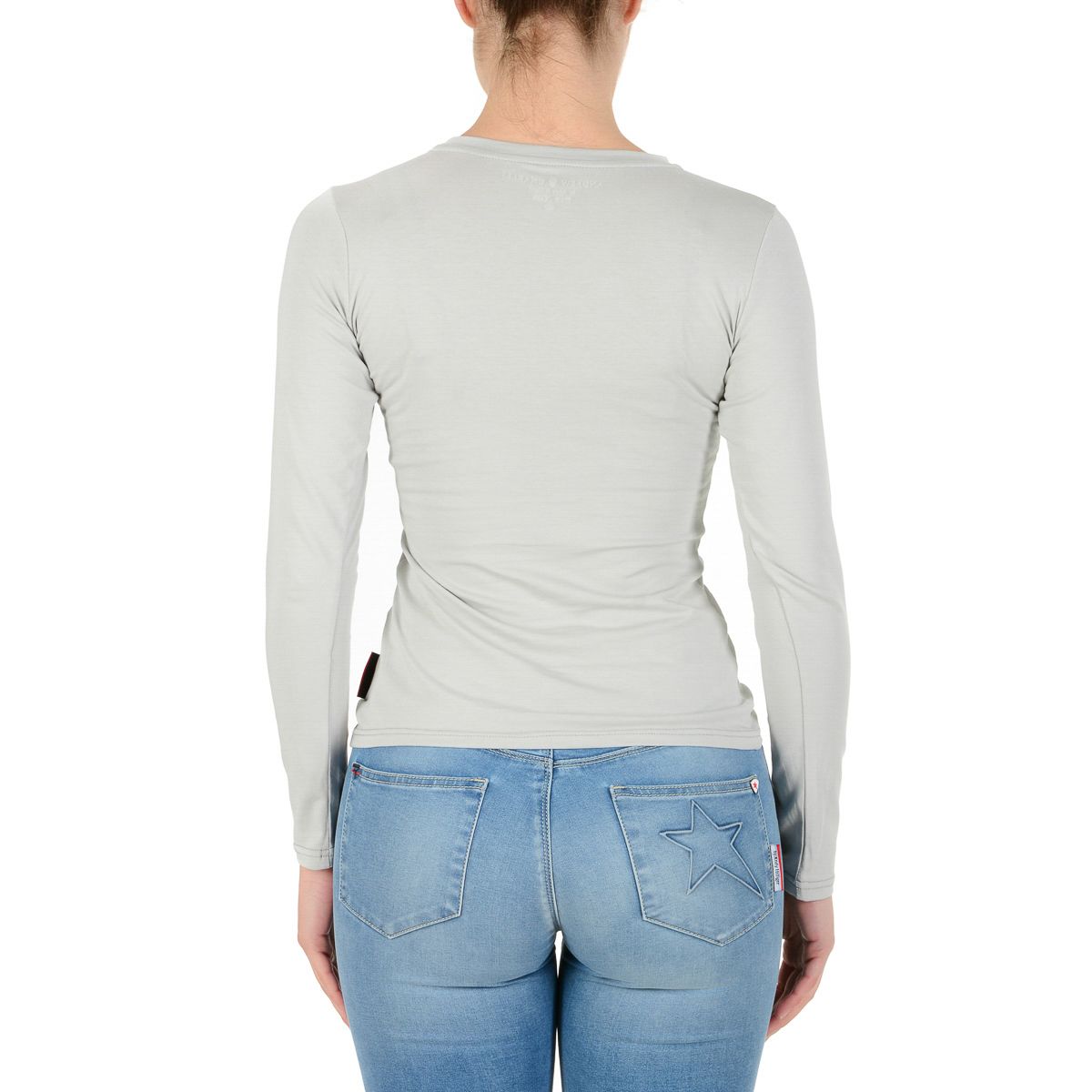 Andrew Charles By Andy Hilfiger Womens LS T-Shirt TS602 031002 PHENIX LIGHT GREY S8