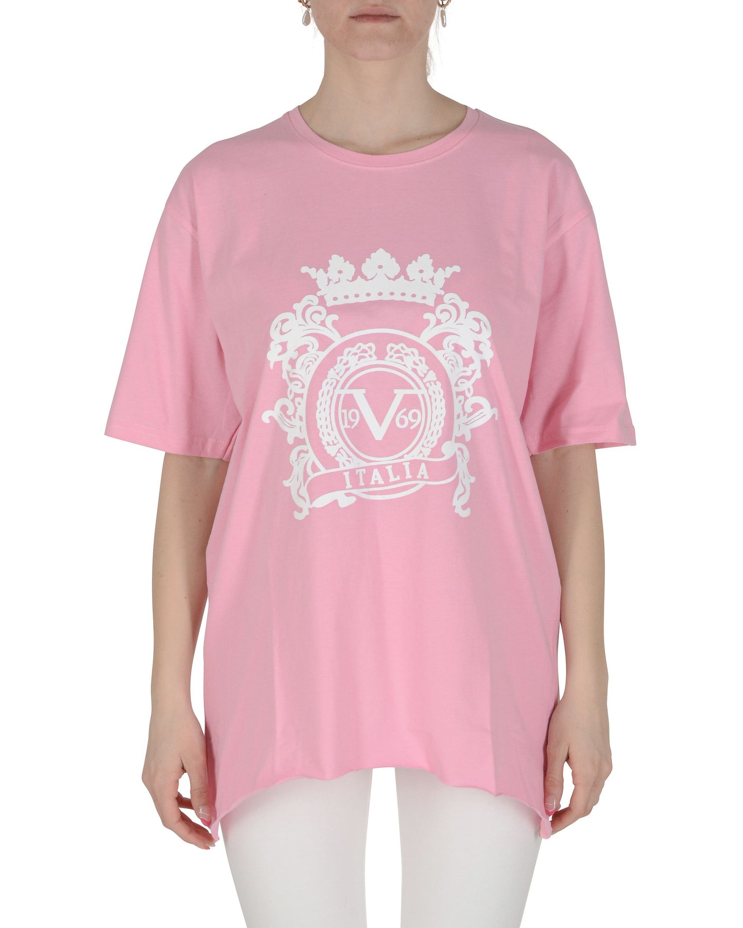 19V69 Italia Womens T-Shirt Pink SMILE PINK