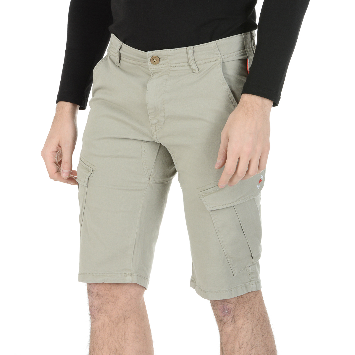 Andrew Charles Mens Shorts Taupe JAKO