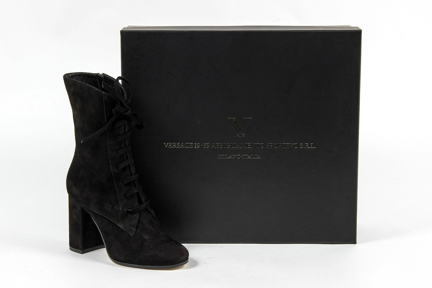 V 1969 Italia Womens Short Boot 3120575 CAMOSCIO NERO