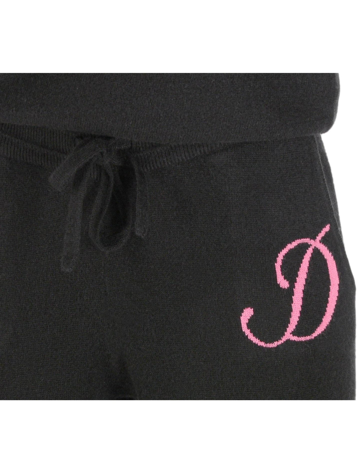 Crown of Edinburgh Cashmere Track Pants MORNINGSIDE BLACK D