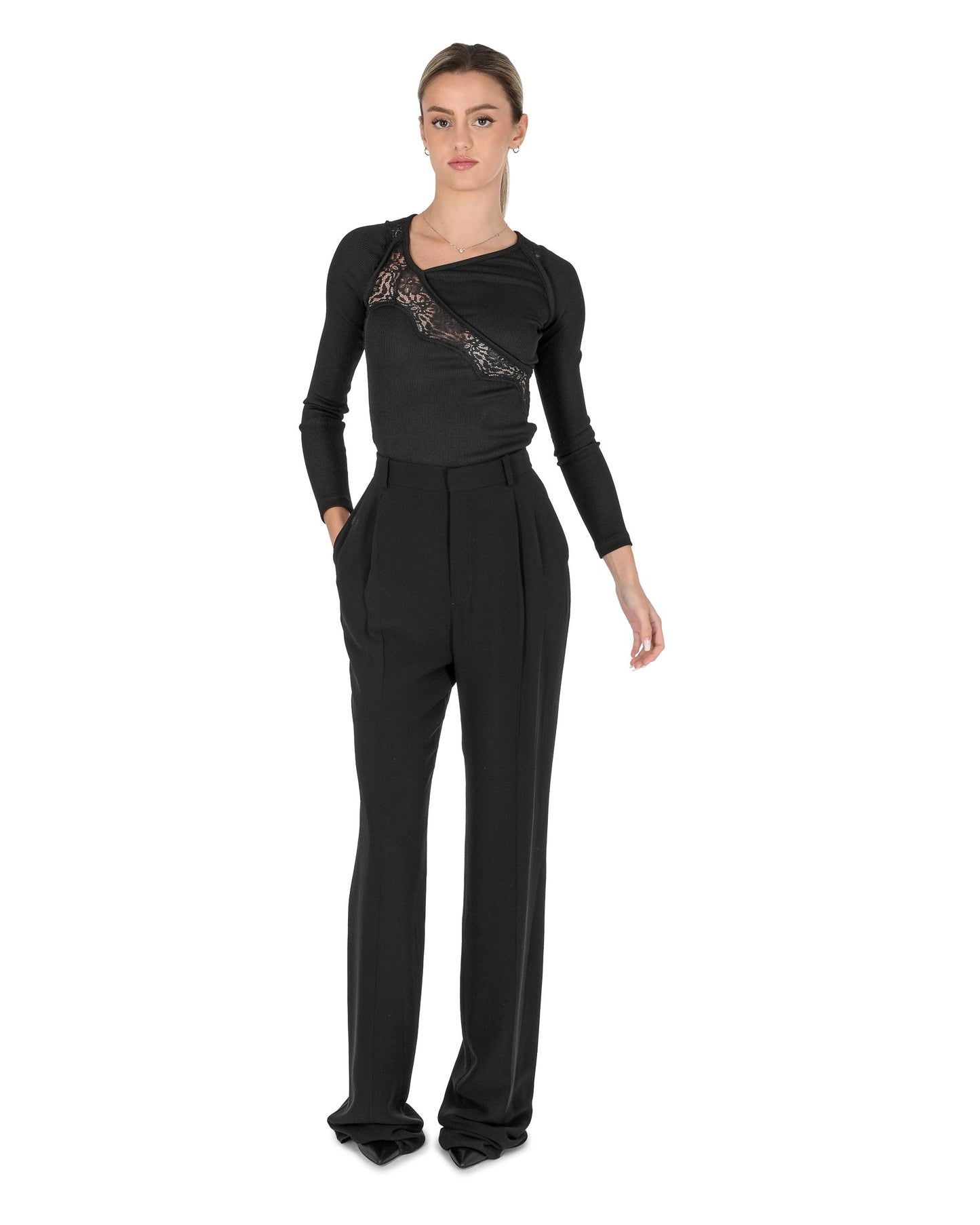Saint Laurent Womens Trouser 806809Y7I21 1000 801