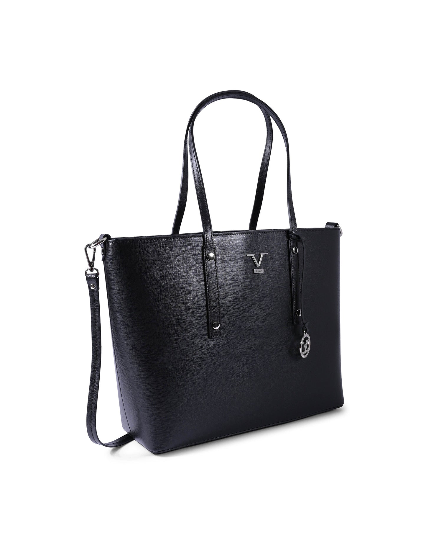 V Italia Womens Handbag CB1070 SAFFIANO NERO