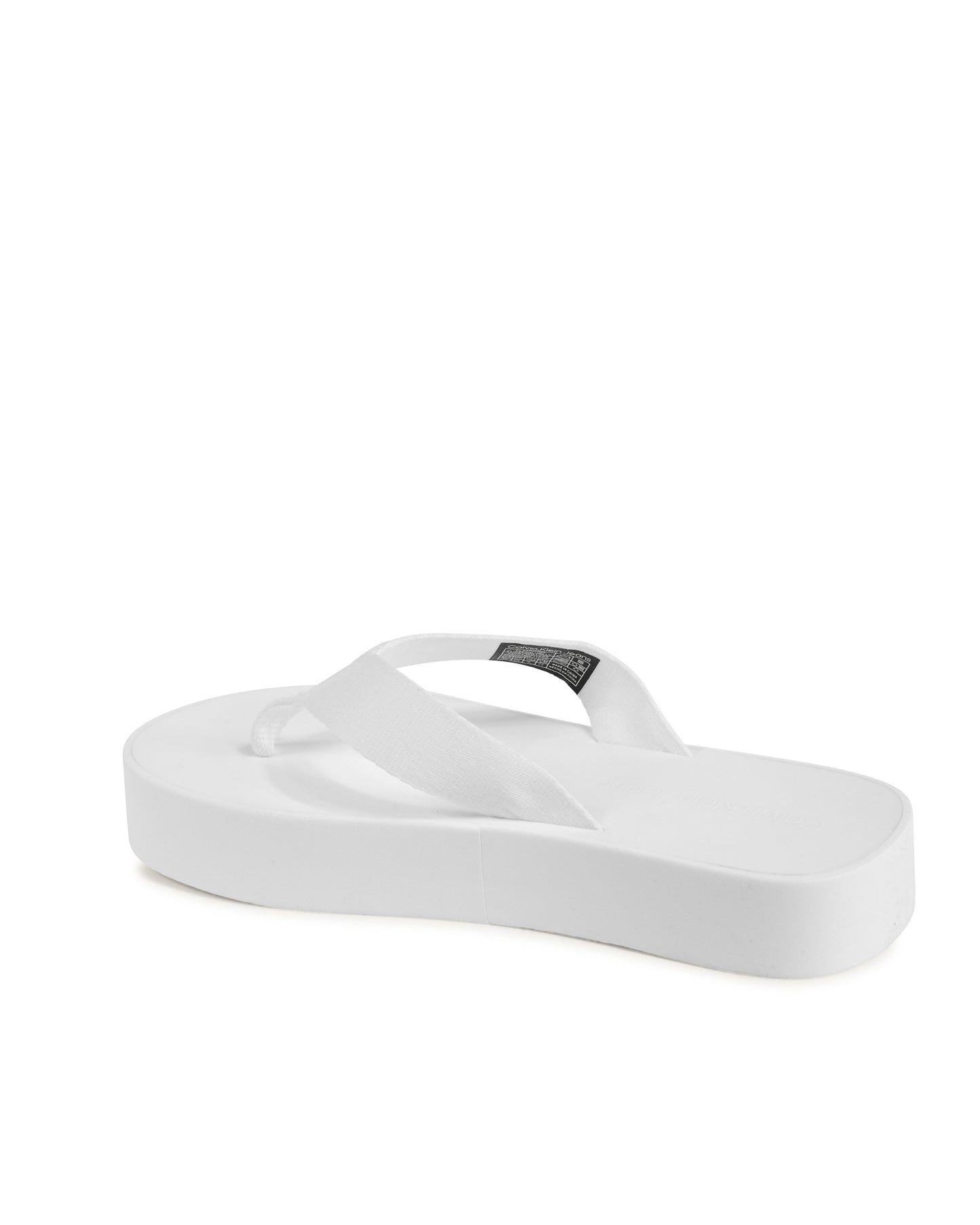 Calvin Klein Womens Flip Flop White YW0YW01398YBR