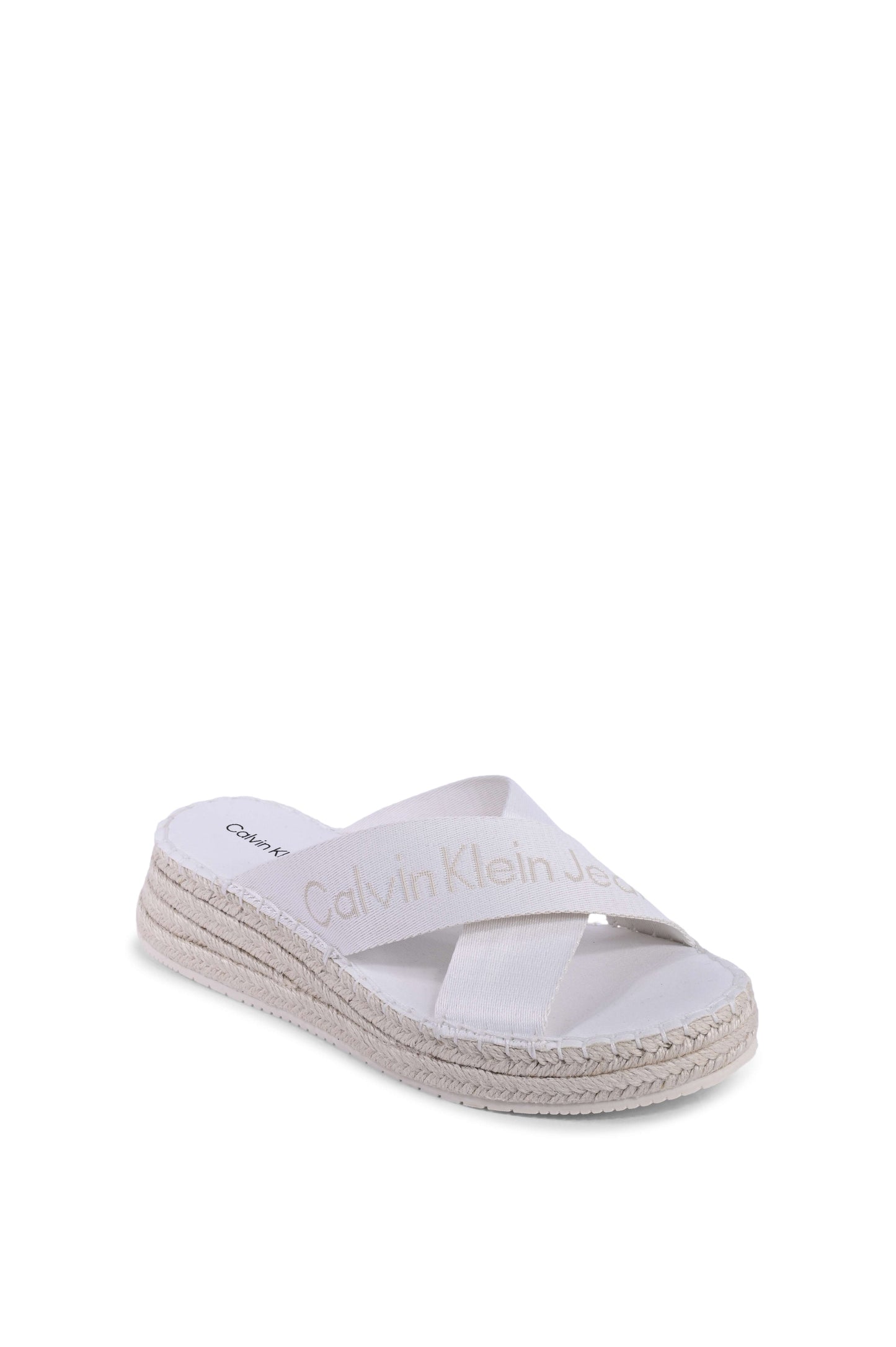 Calvin Klein Womens Wedge White YW0YW013640K4