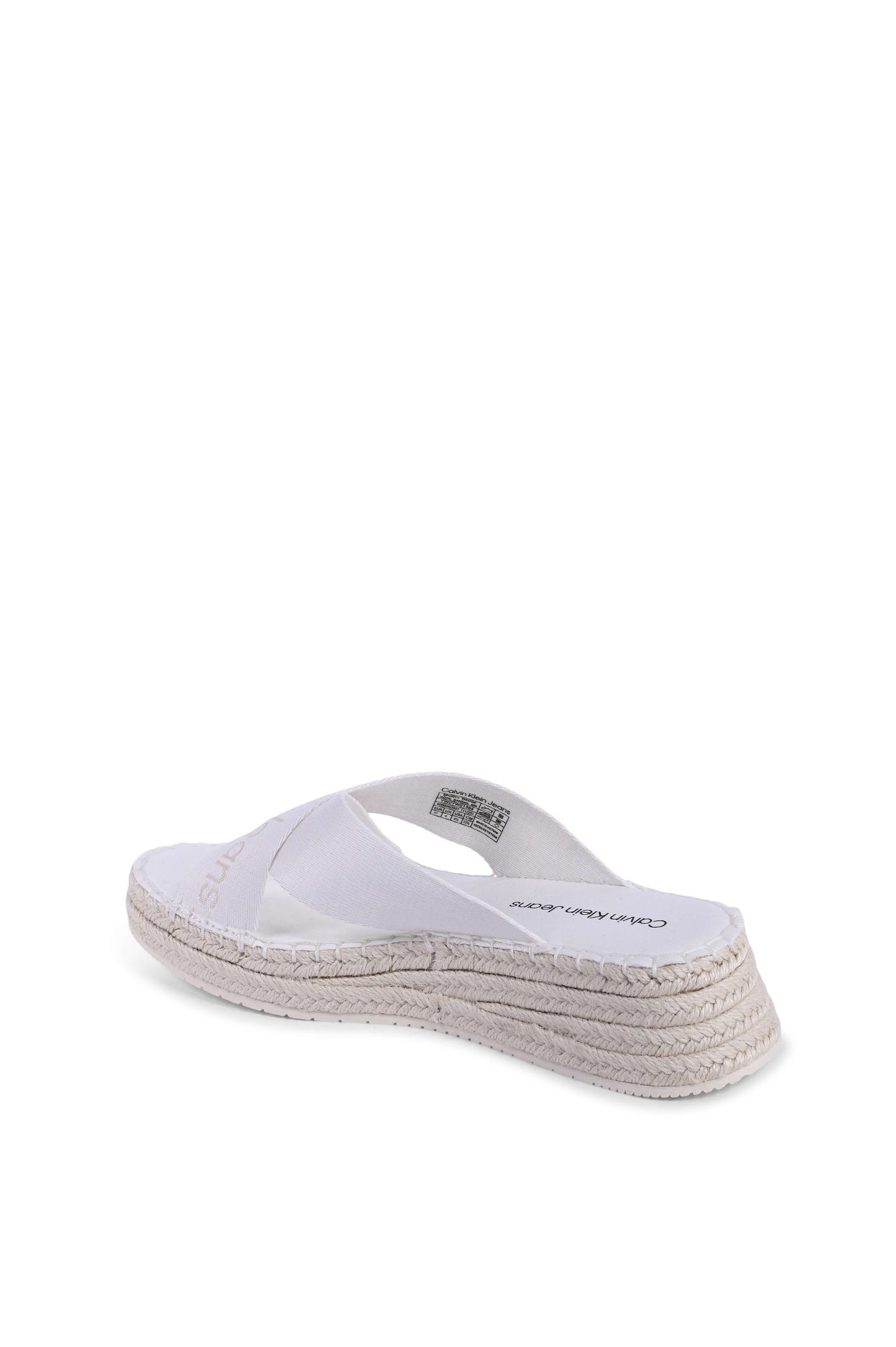 Calvin Klein Womens Wedge White YW0YW013640K4