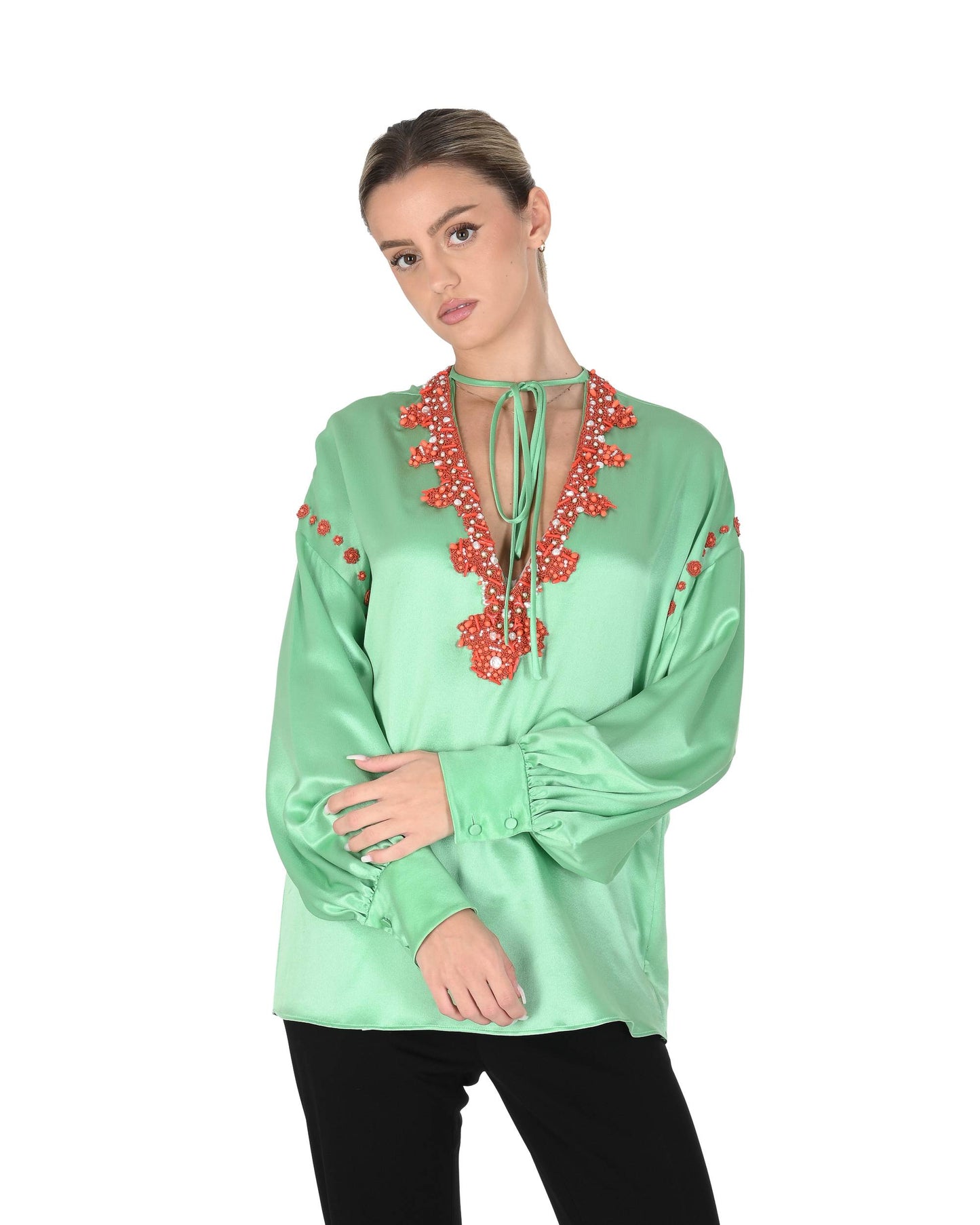 Valentino Womens Blouse AE9568C7 ZZ7 5IC