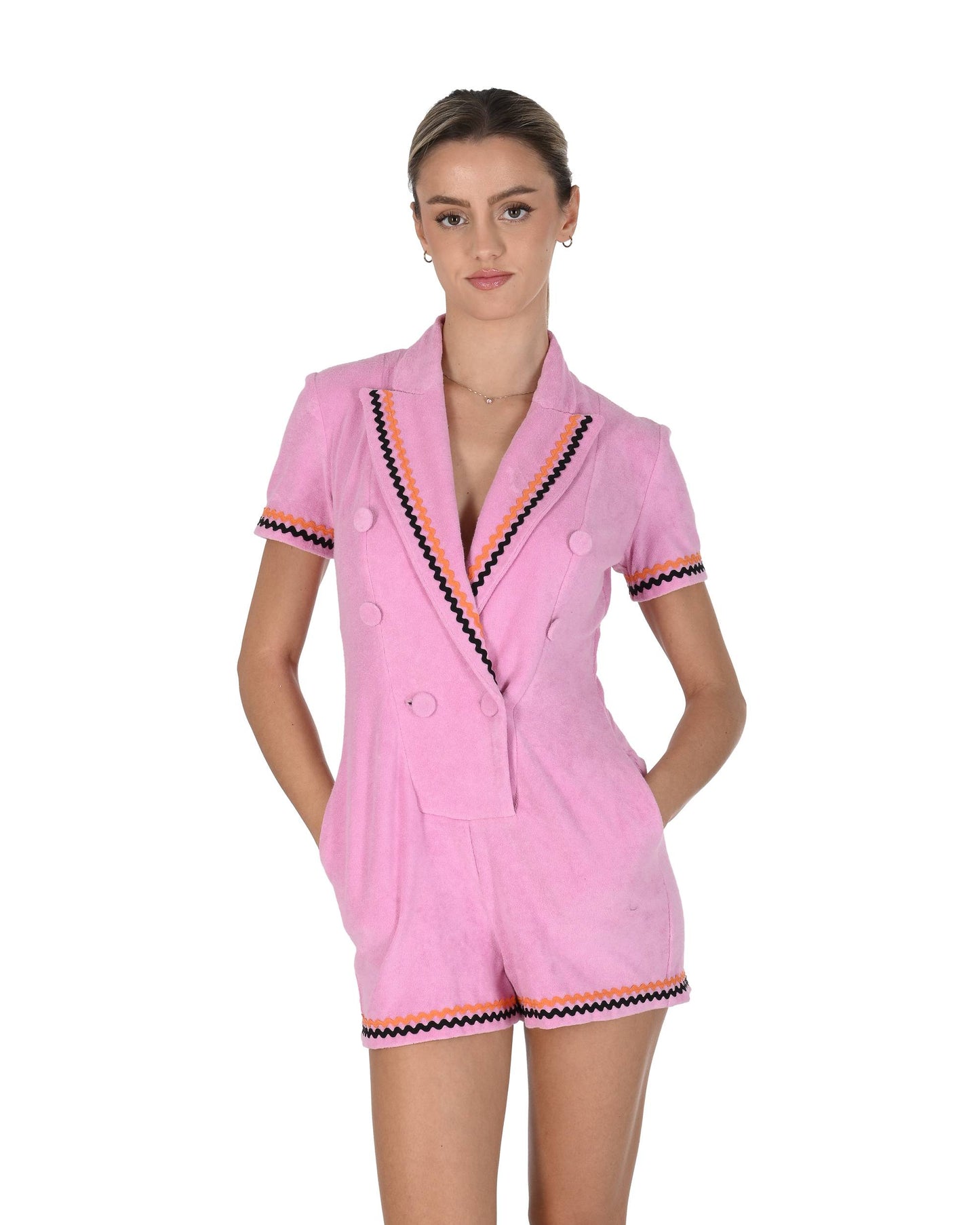 Nevro Womens Jumpsuit ROZAKI PLAYSUIT PINK 102