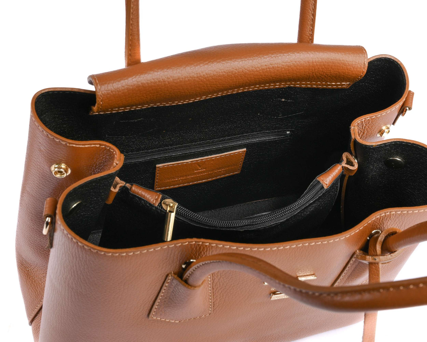 V Italia Womens Handbag 10510 DOLLARO CUOIO