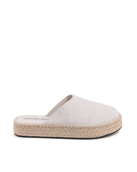 Calvin Klein Womens Espadrilles White YW0YW00986YBH