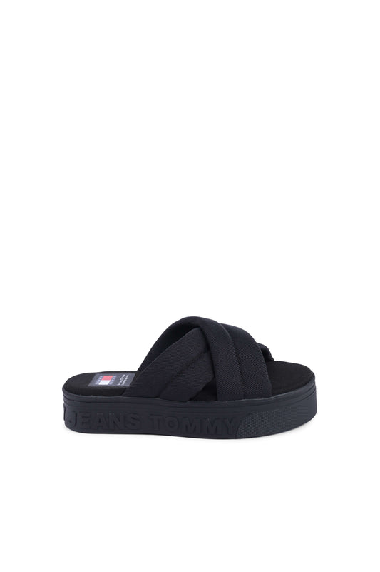 Tommy Hilfiger Womens Sandal Black EN0EN02465BDS